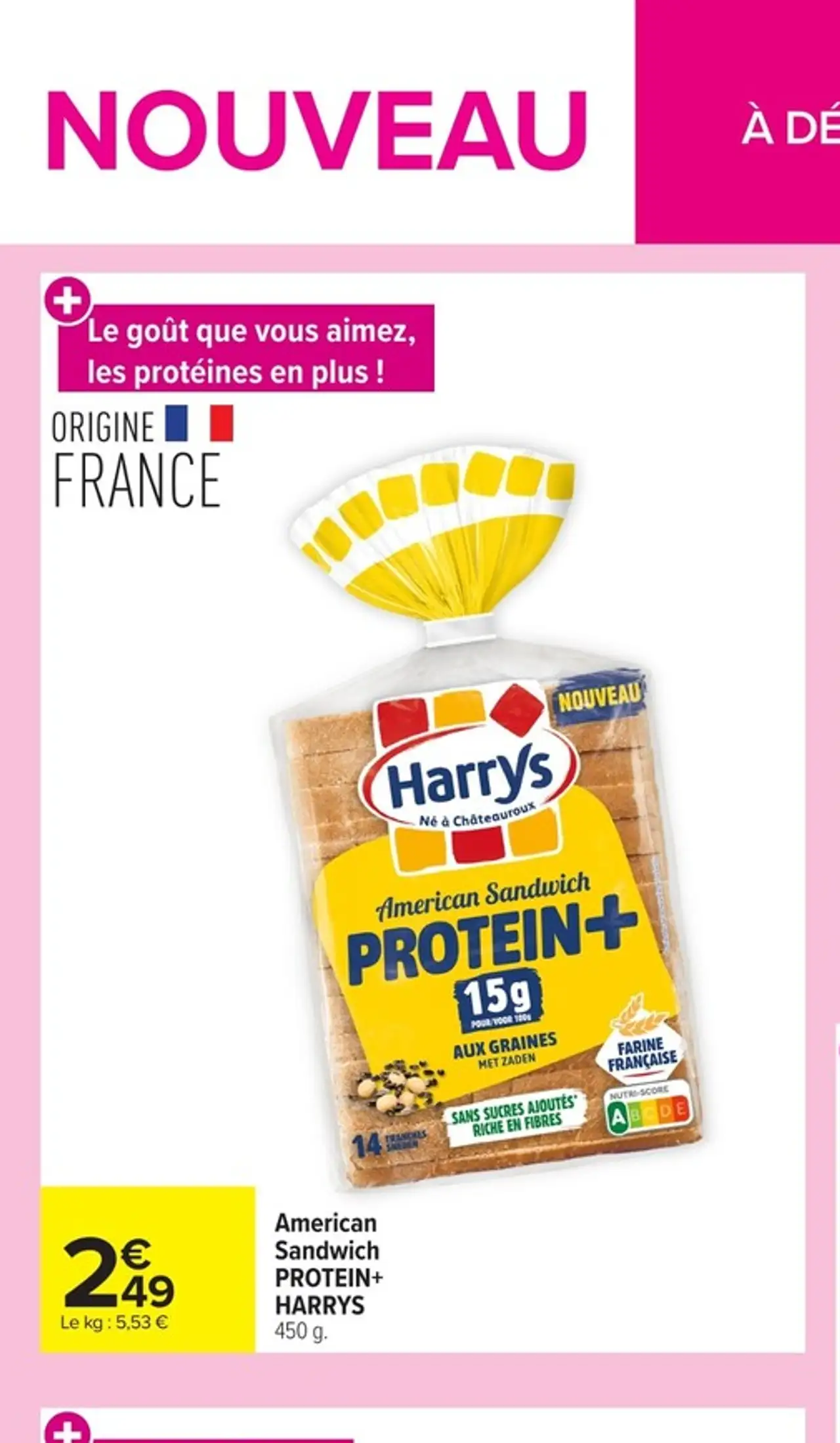 American Sandwich PROTEIN+ HARRYS