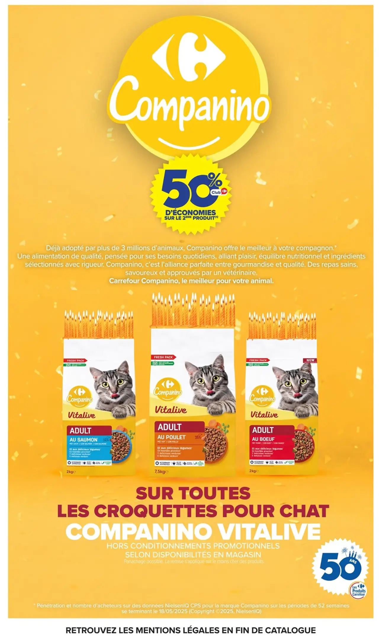 Companino Vitalive Croquettes pour chat