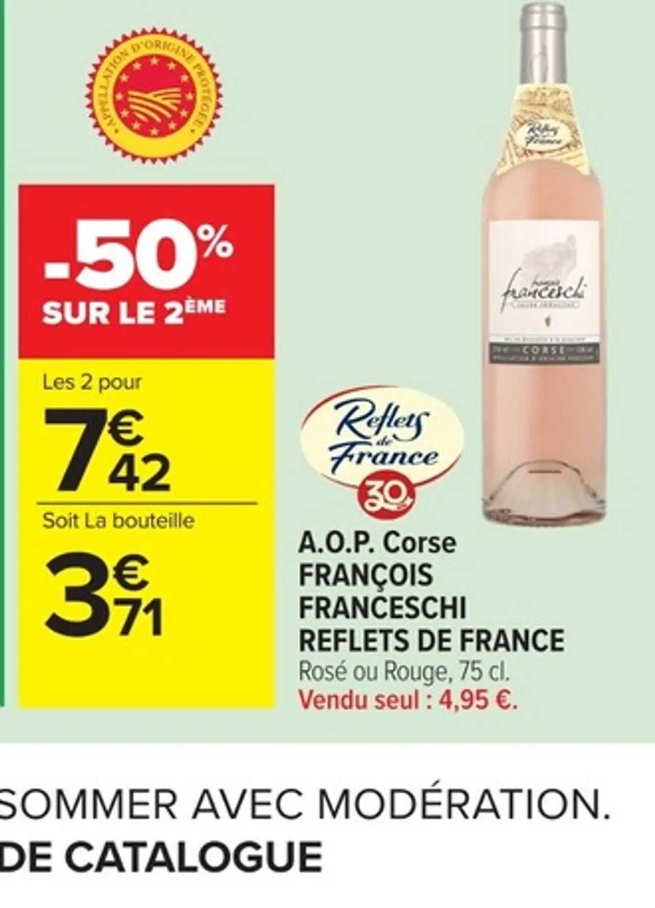 Rosé ou Rouge A.O.P. Corse François Franceschi Reflets de France