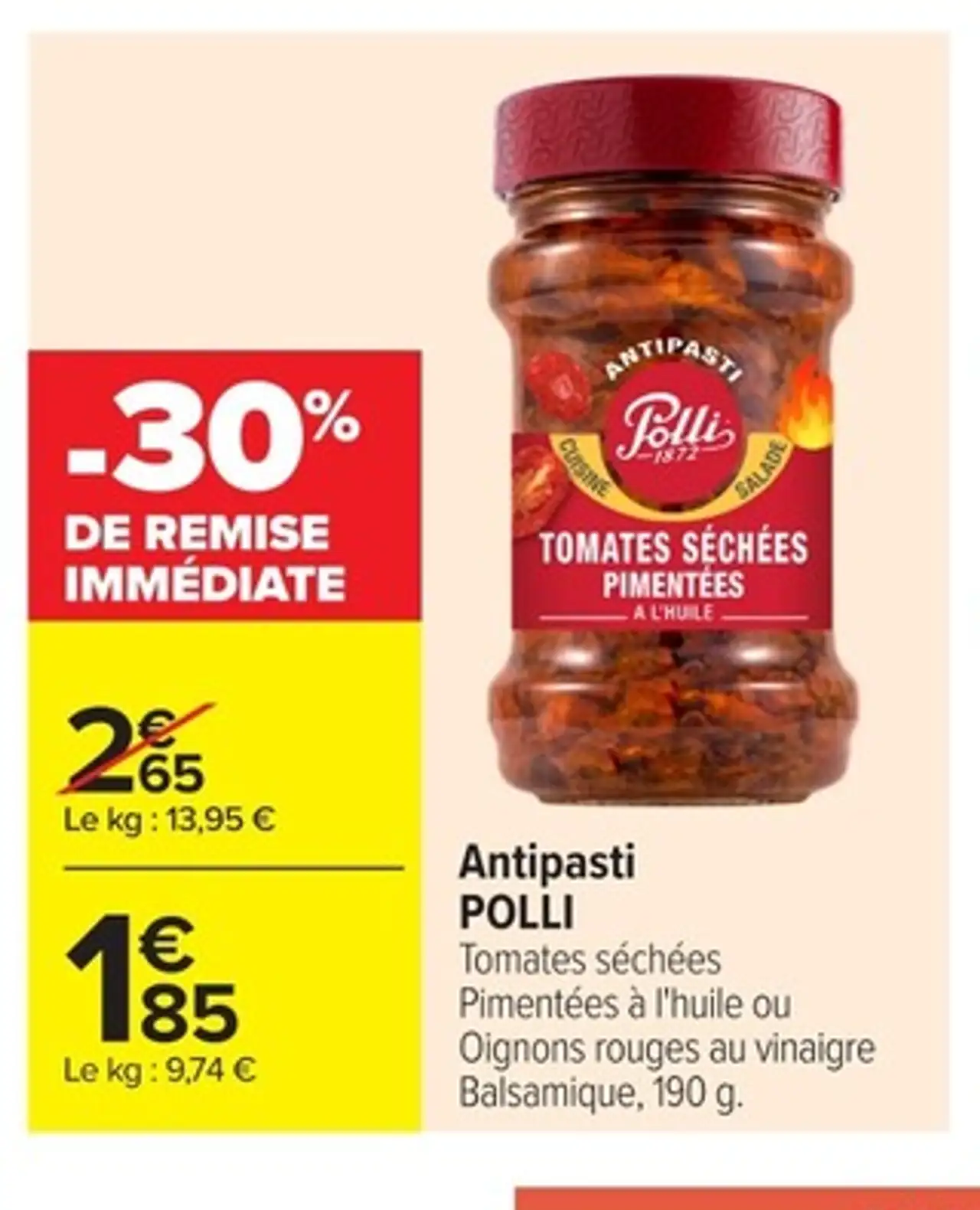 Antipasti POLLI Tomates séchées pimentées