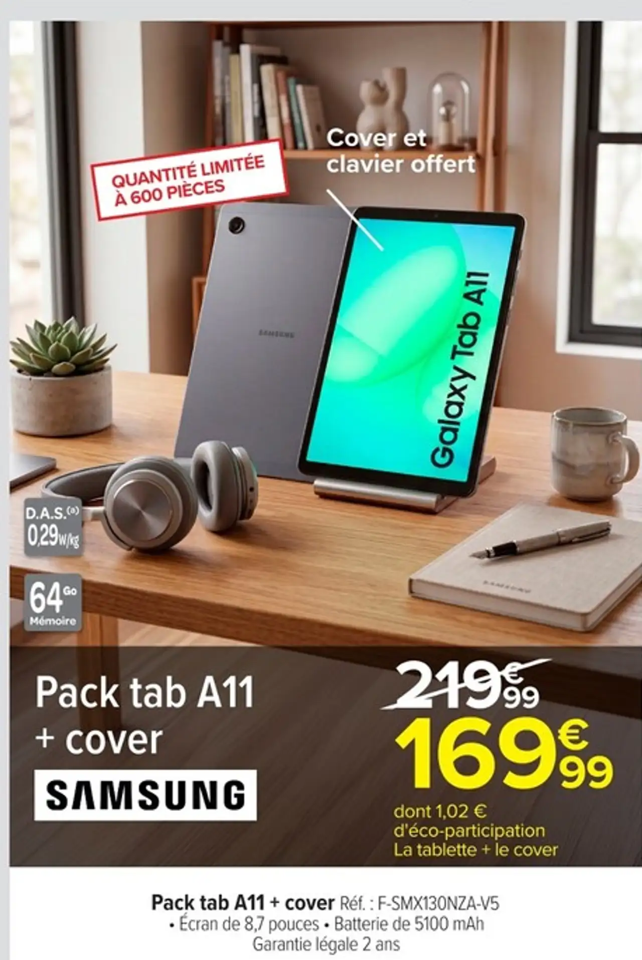 Pack Samsung Galaxy Tab A11 + cover