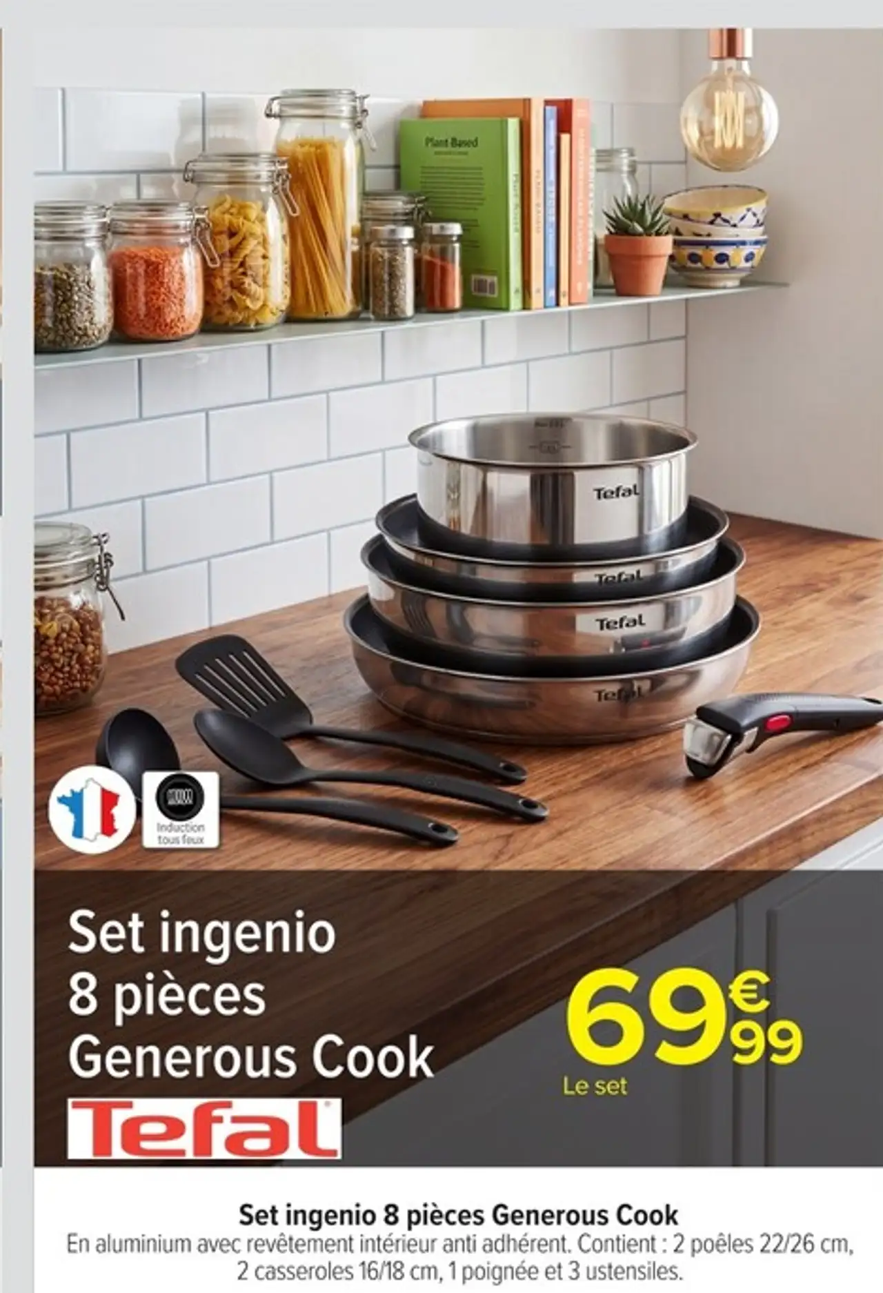 Set ingenio 8 pièces Generous Cook Tefal
