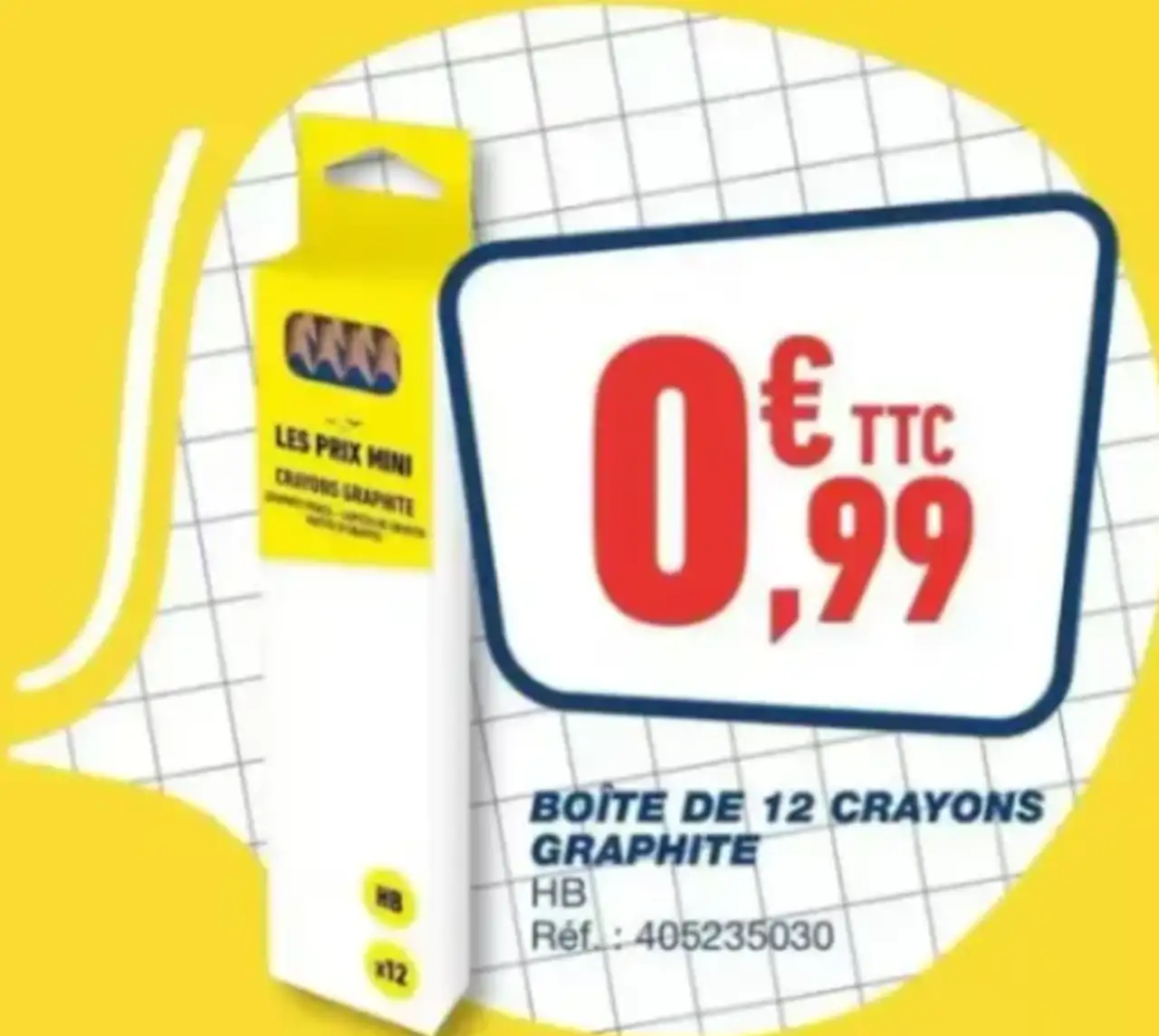 Boîte de 12 crayons graphite BIC