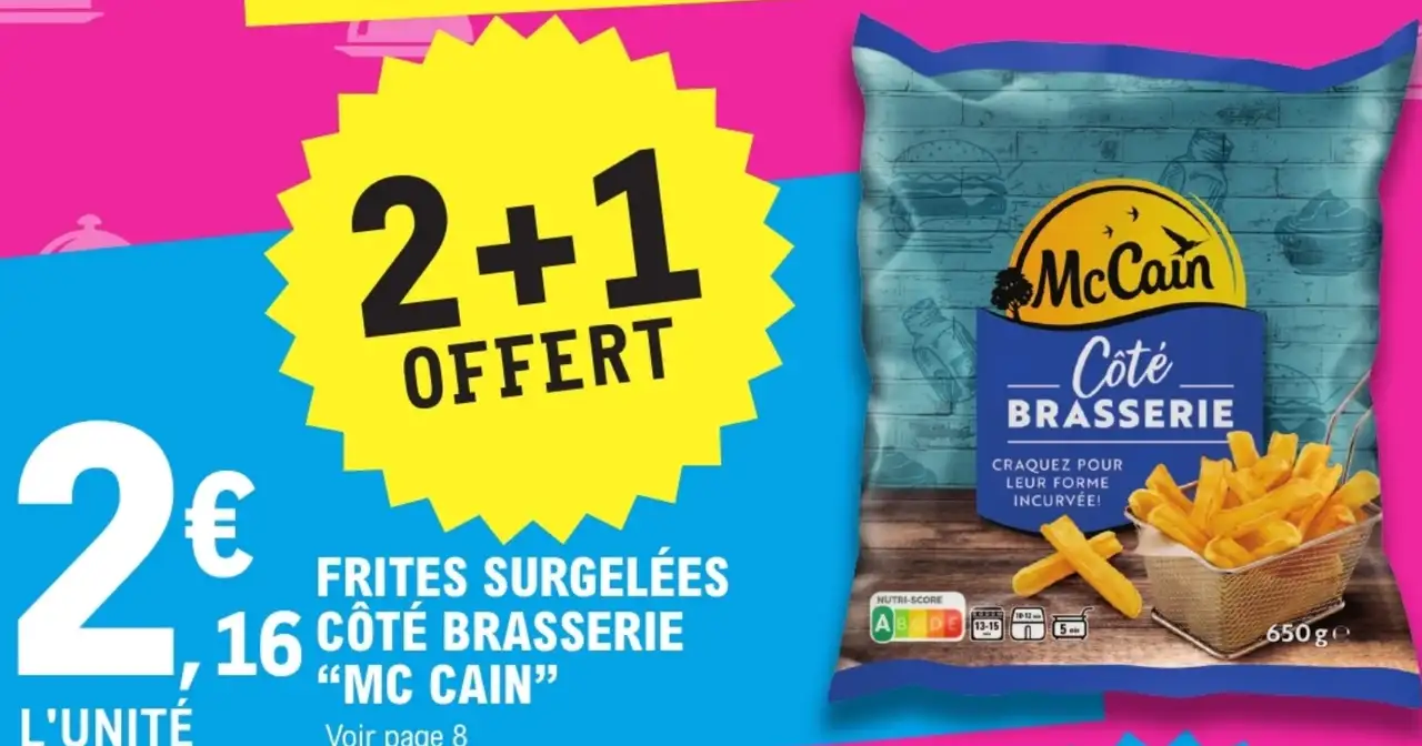 Frites Surgelées Côté Brasserie "MC CAIN"