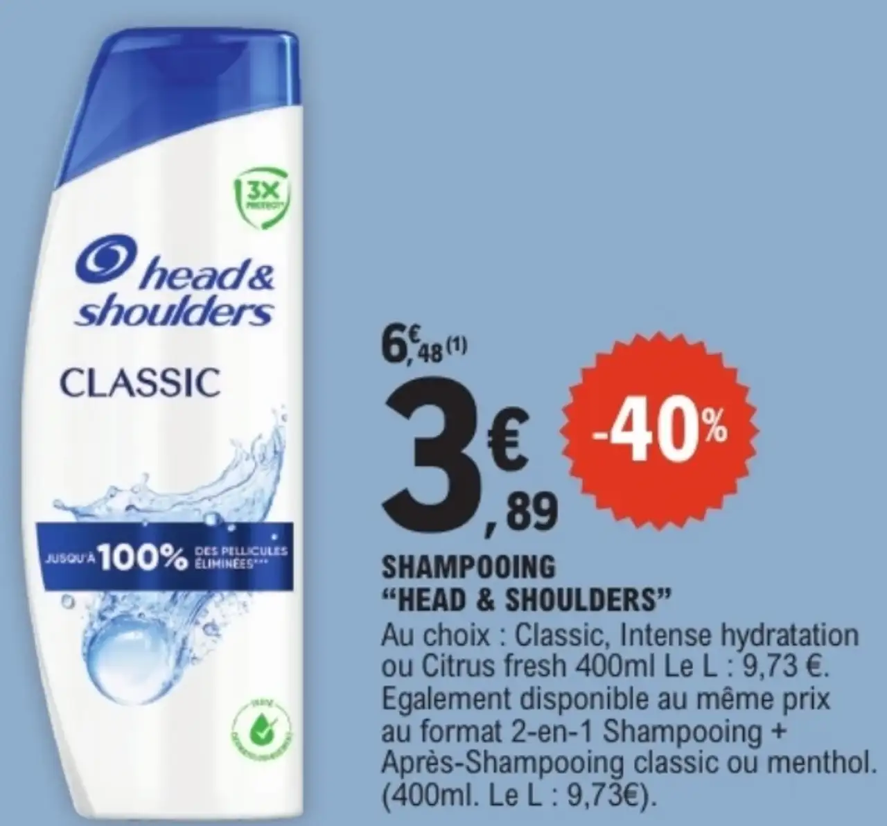 Shampooing Head & Shoulders