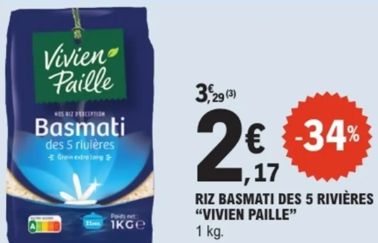 Riz basmati des 5 rivières Vivien Paille