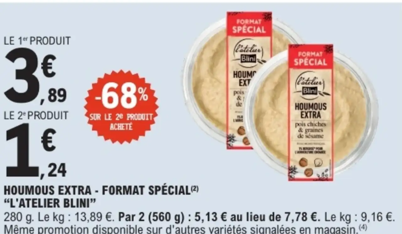 Houmous Extra L'Atelier Blini