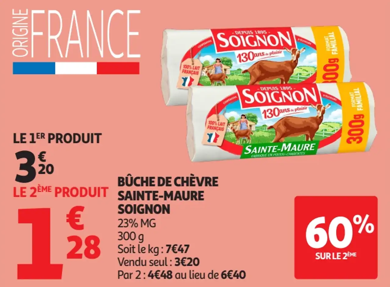 Bûche de chèvre Sainte-Maure Soignon