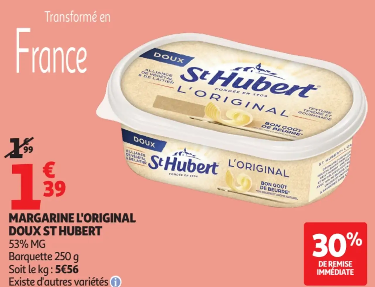 Margarine L'Original Doux St Hubert