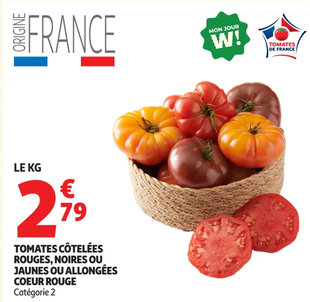 Tomates côtelées rouges, noires ou jaunes ou allongées coeur rouge