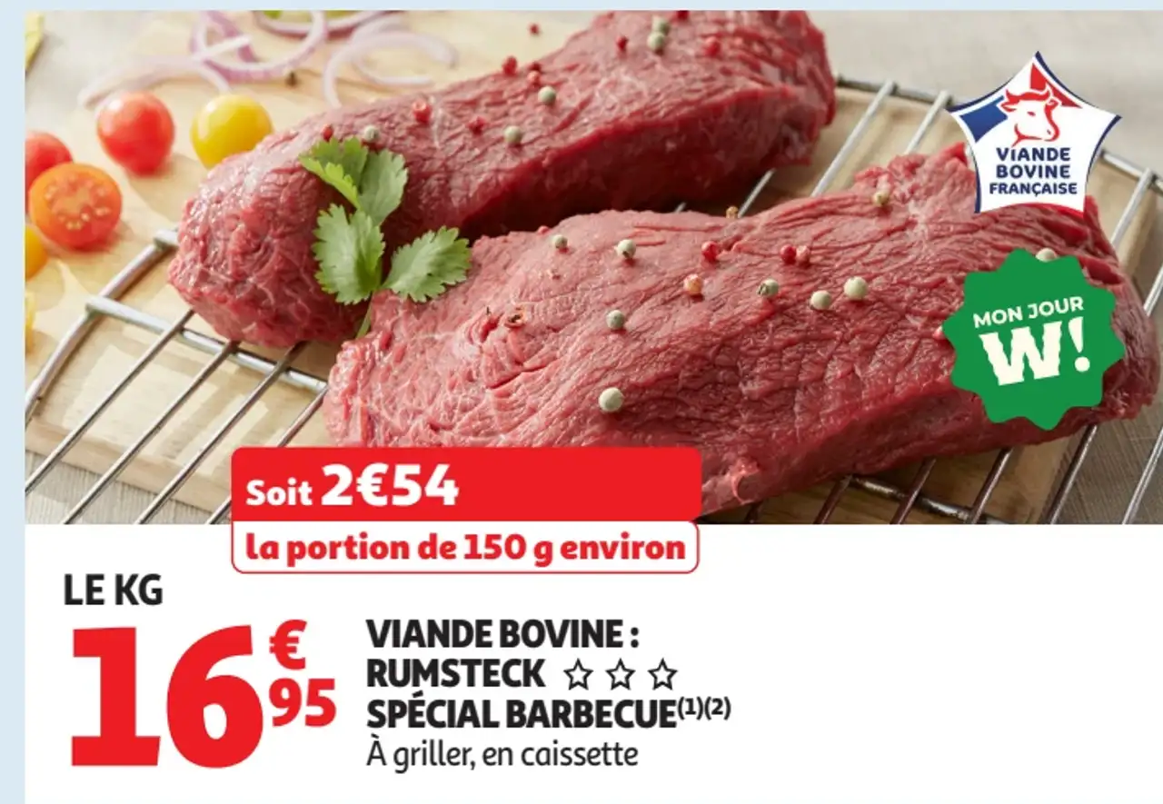 Viande bovine : Rumsteck spécial barbecue