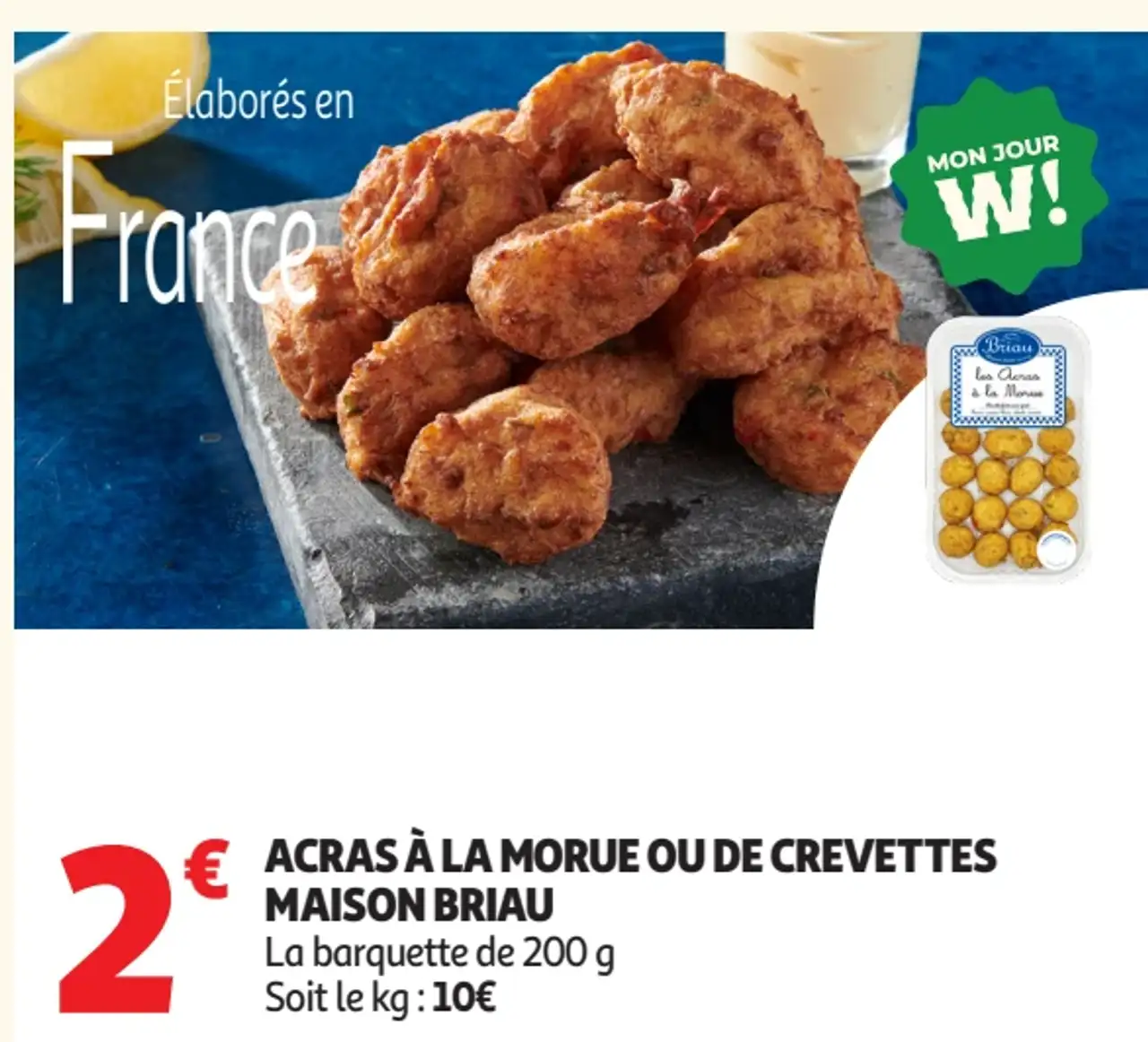 Acras à la morue ou de crevettes Maison Briau