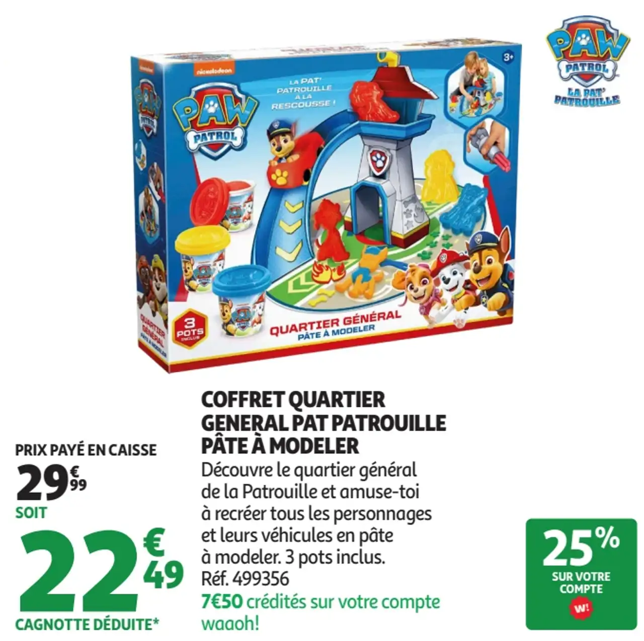 Coffret Quartier Général Pat Patrouille Pâte à modeler