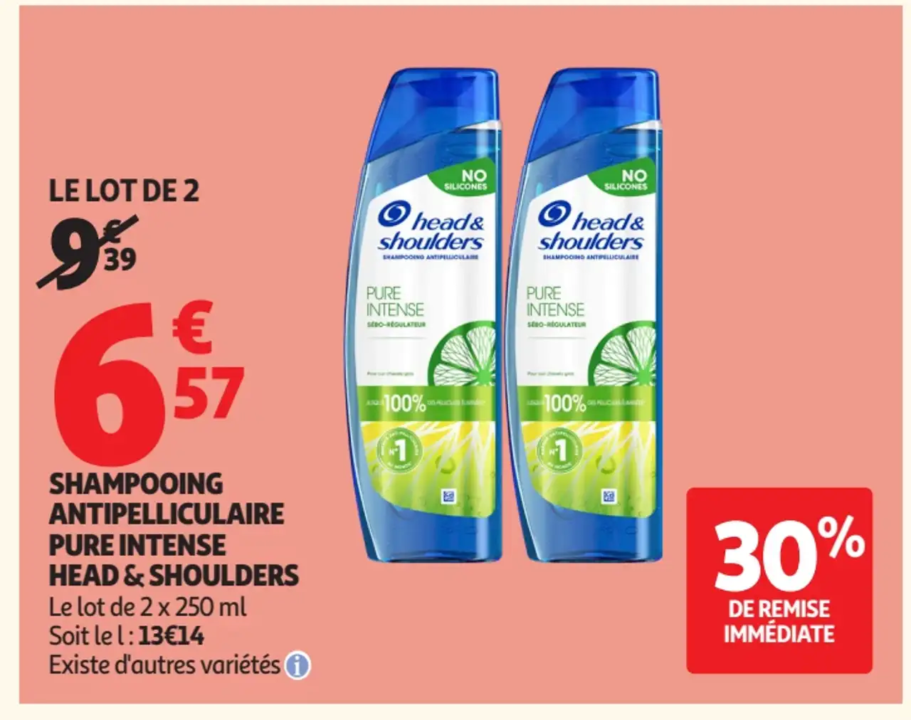Shampooing antipelliculaire pure intense Head & Shoulders