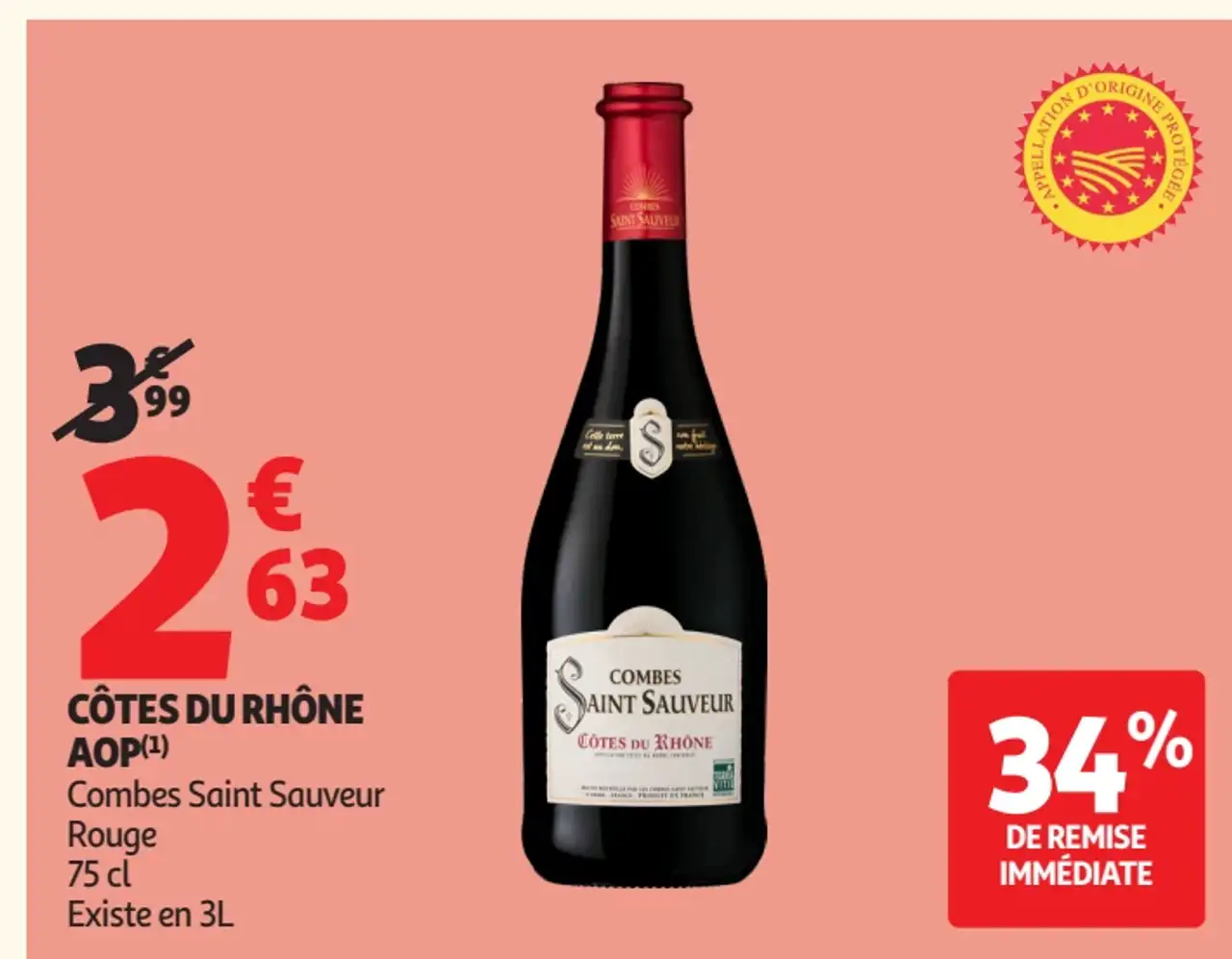 Côtes du Rhône AOP Combes Saint Sauveur
