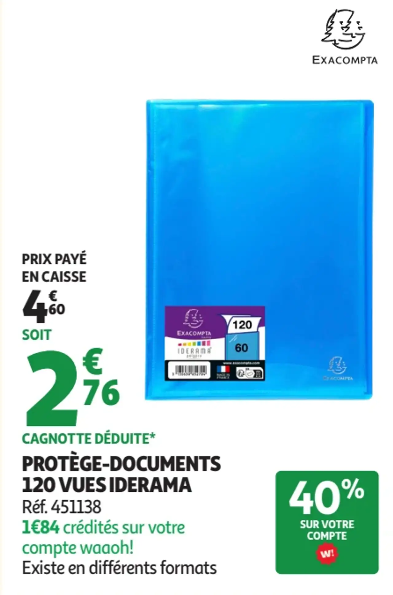 Protège-documents 120 vues Iderama Exacompta
