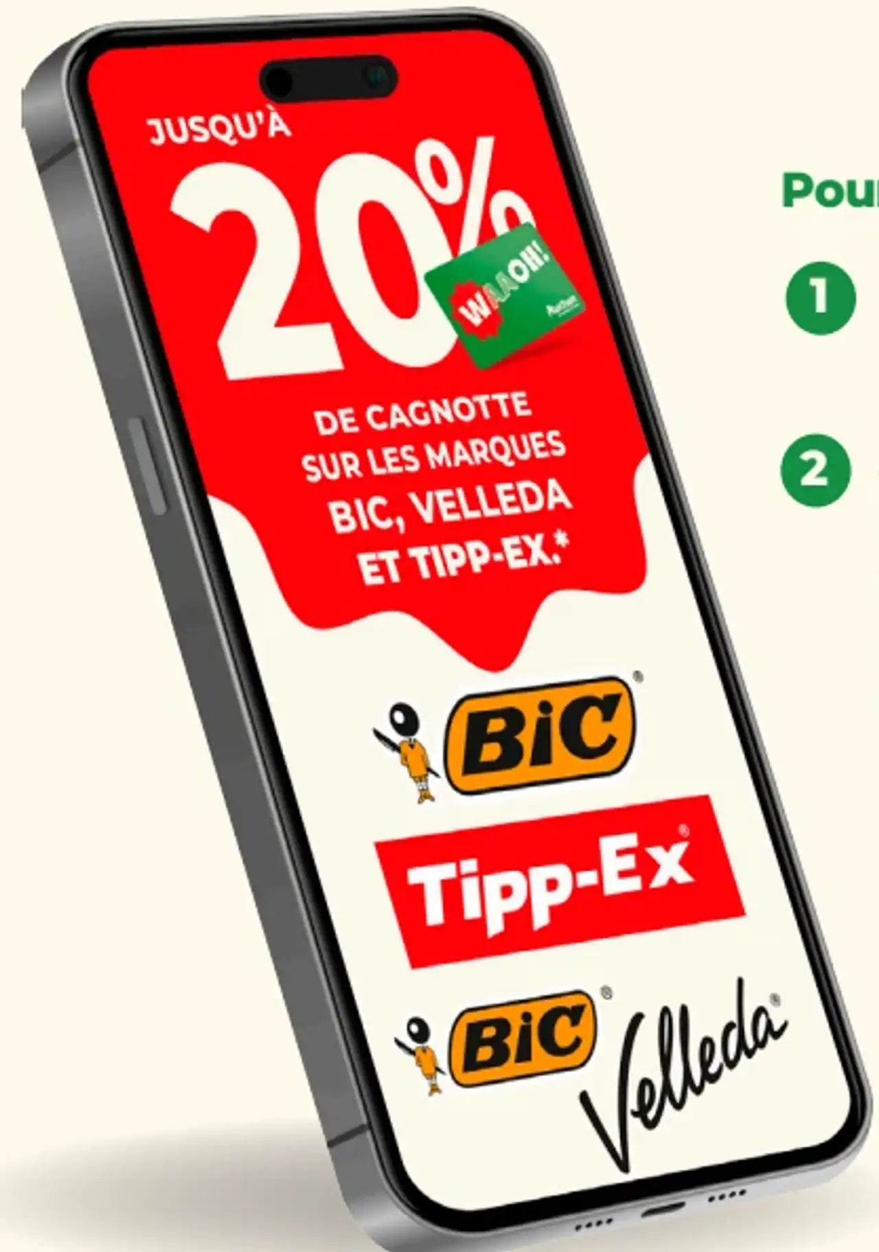 Produits des marques BIC, Tipp-Ex et Velleda