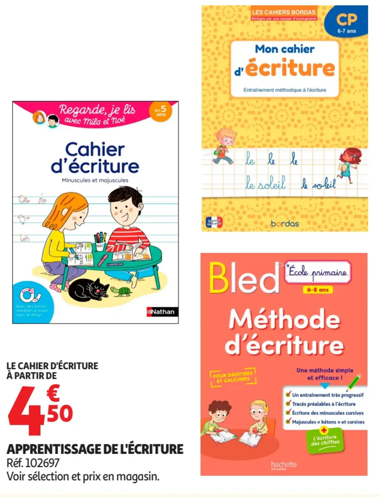 Cahiers d'apprentissage de l'écriture
