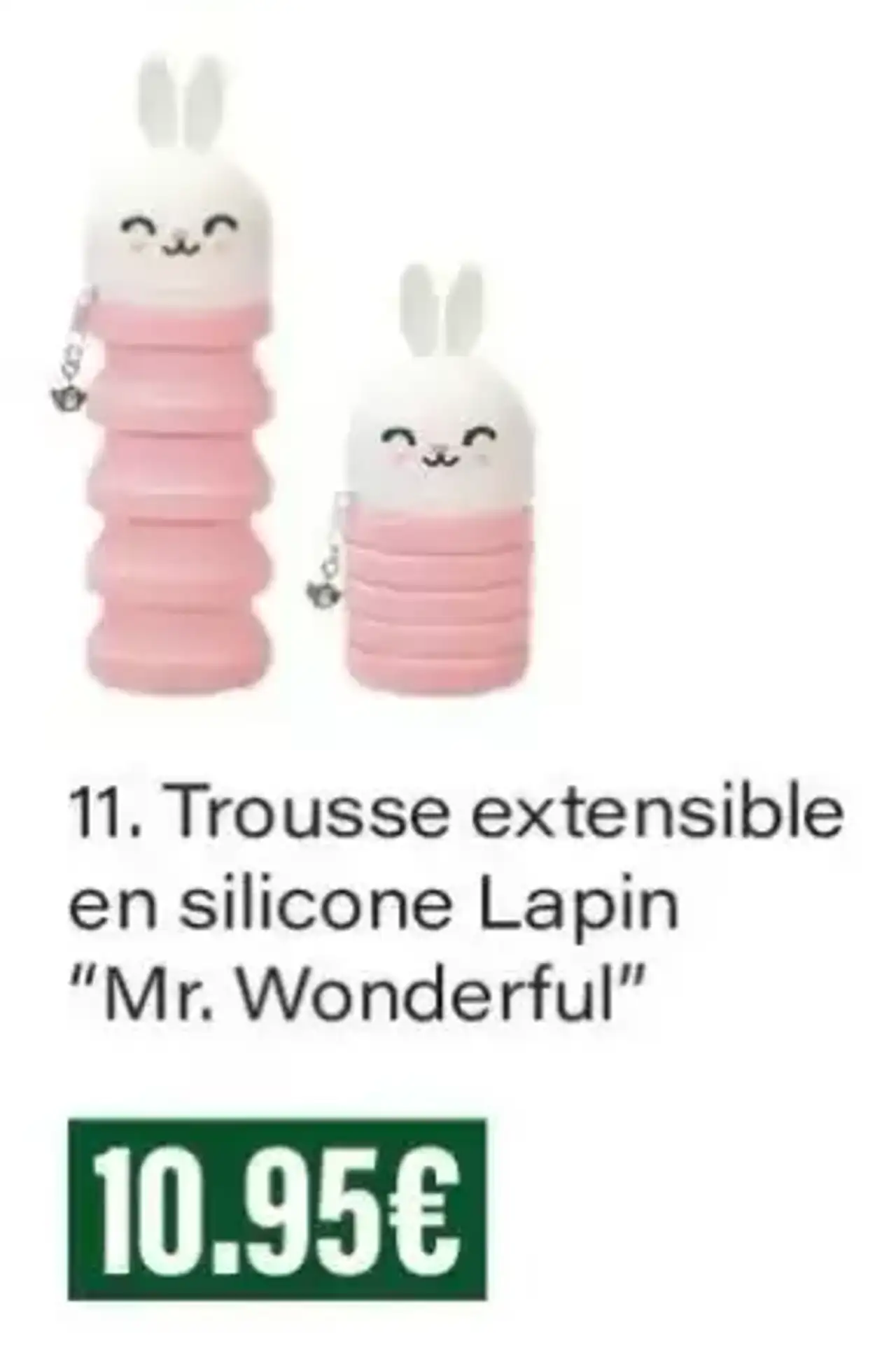 Trousse extensible en silicone Lapin "Mr. Wonderful"