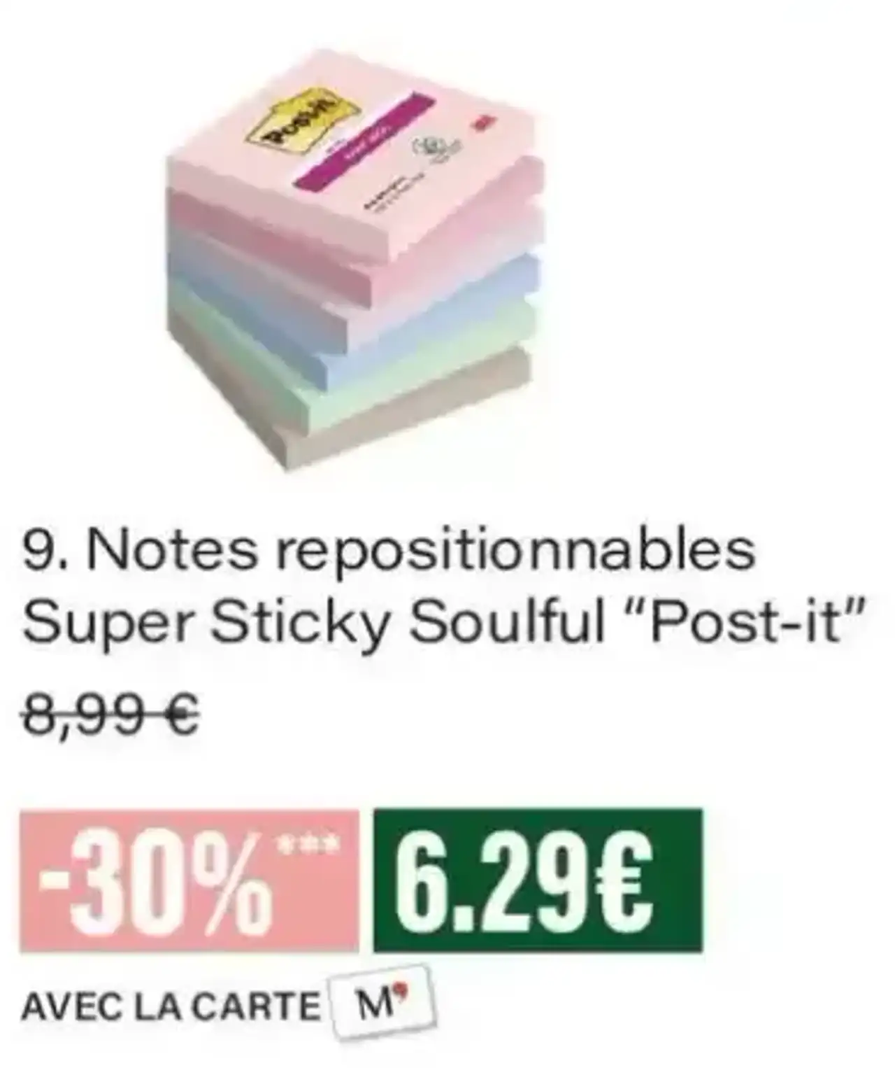 Notes repositionnables Super Sticky Soulful "Post-it"
