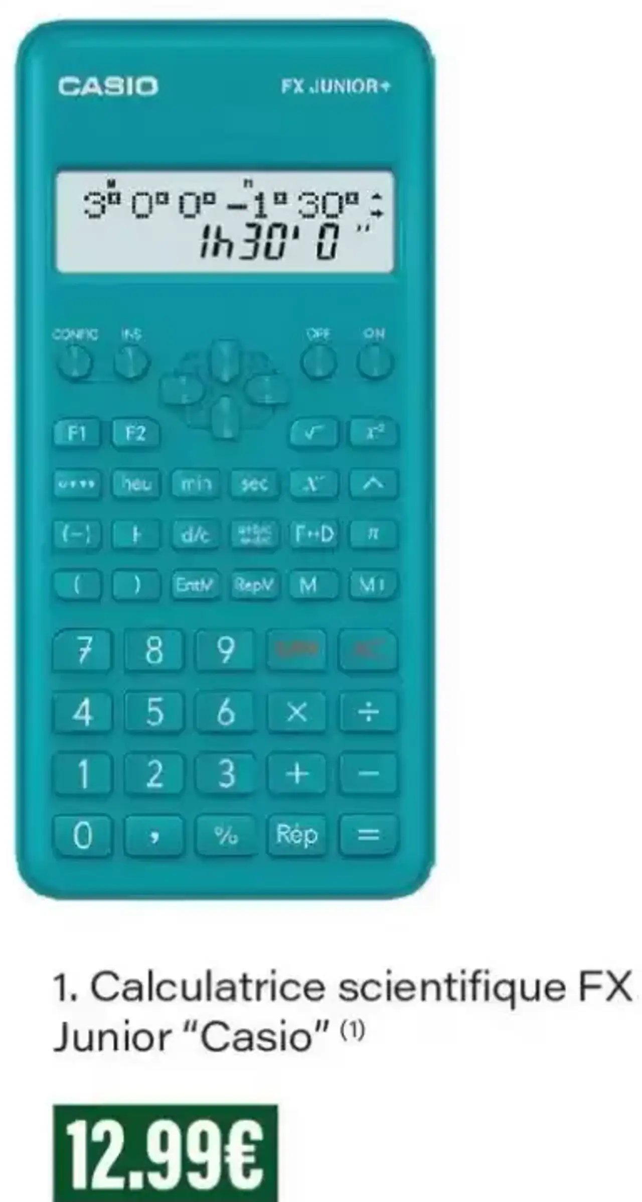 Calculatrice scientifique FX Junior Casio