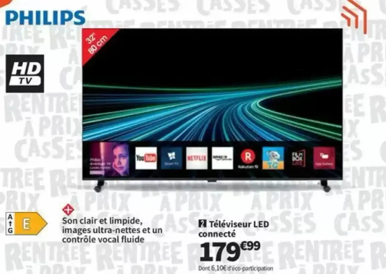 Téléviseur LED connecté Philips 32PHS6050