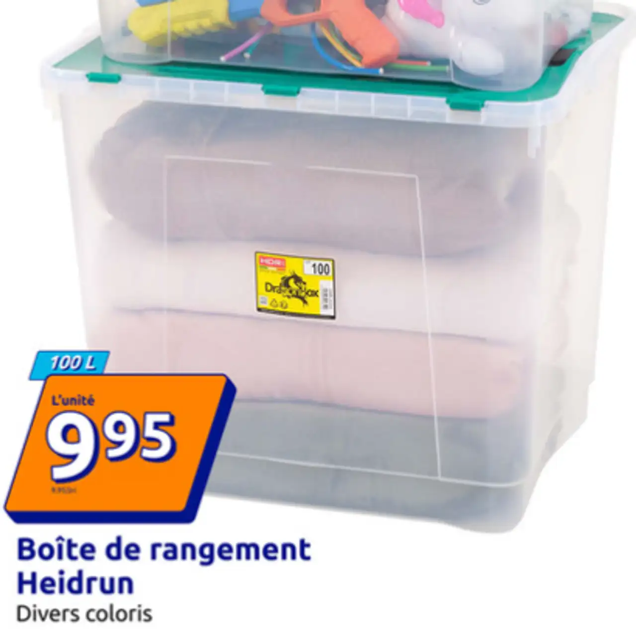 Boîte de rangement Heidrun 100 L