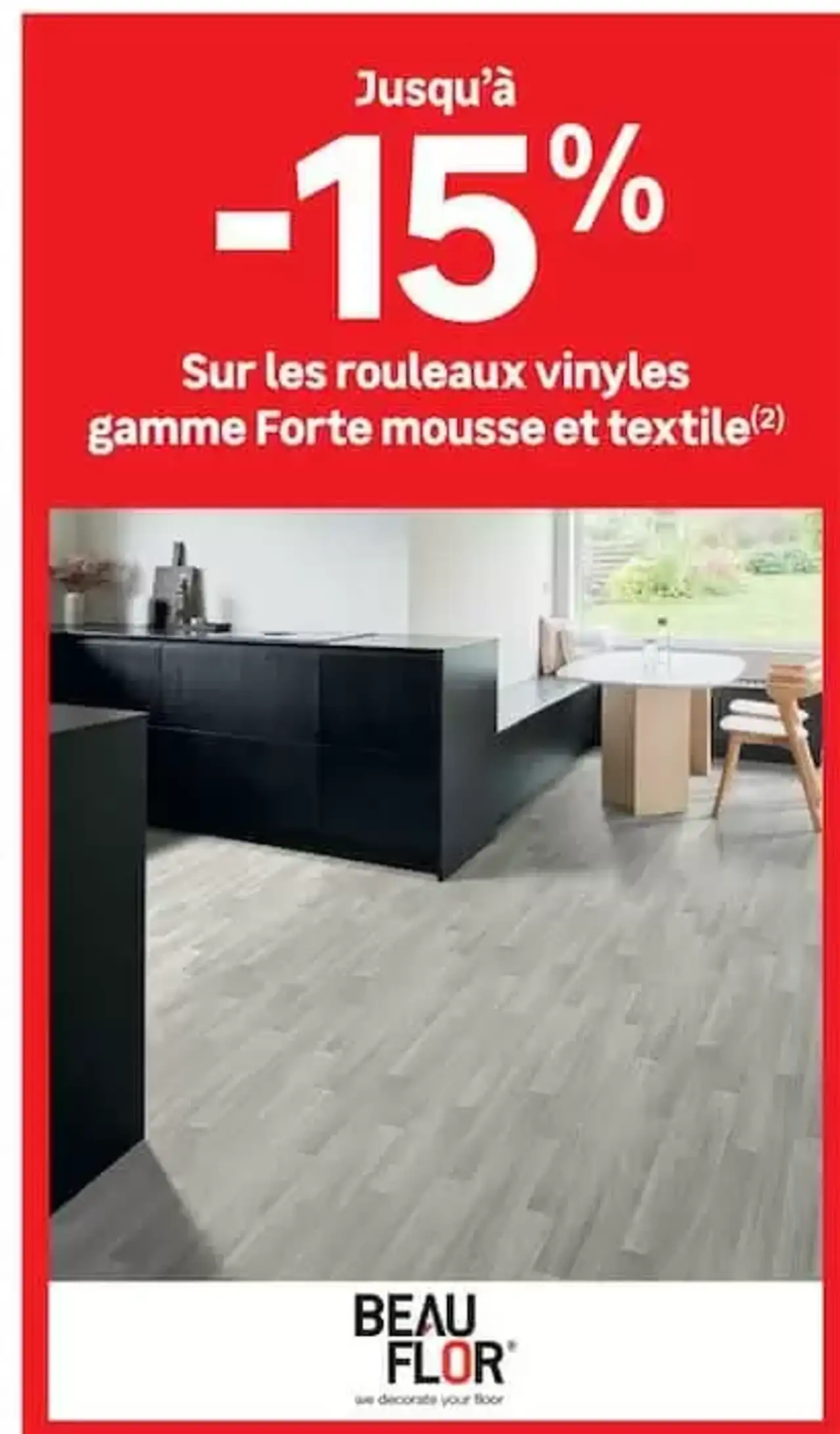 Rouleaux vinyles gamme Forte mousse et textile Beau Flor
