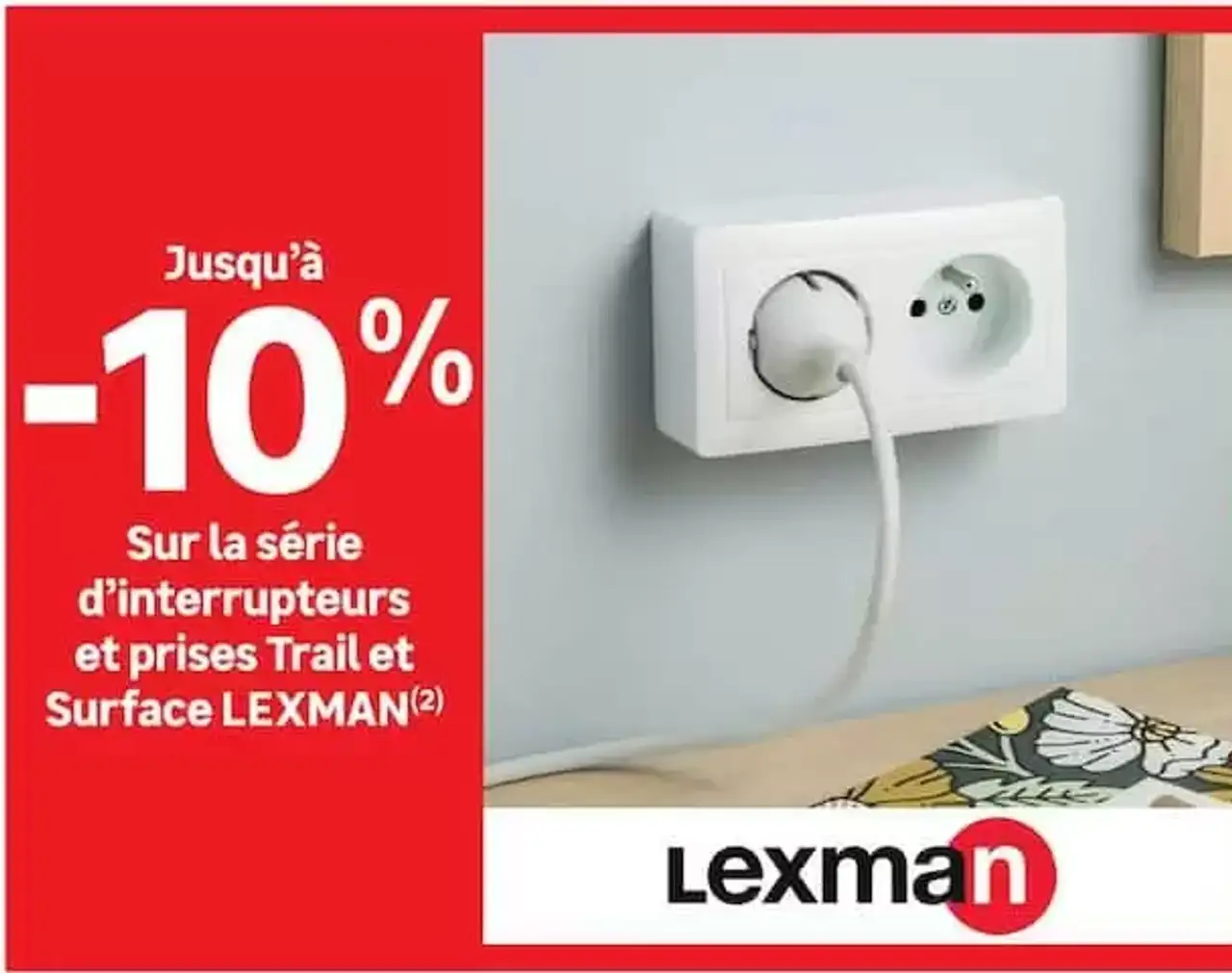 Série d'interrupteurs et prises Trail et Surface LEXMAN