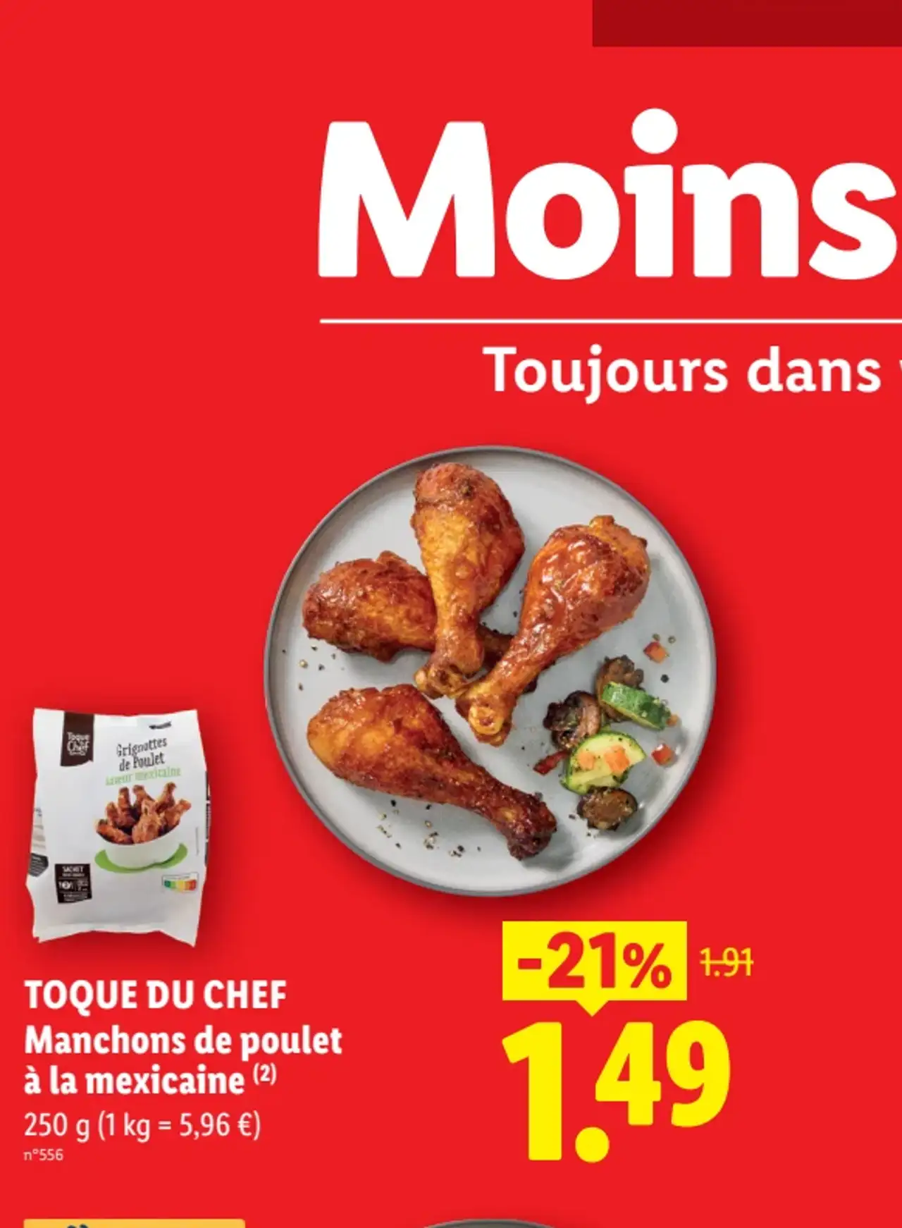 TOQUE DU CHEF Manchons de poulet à la mexicaine
