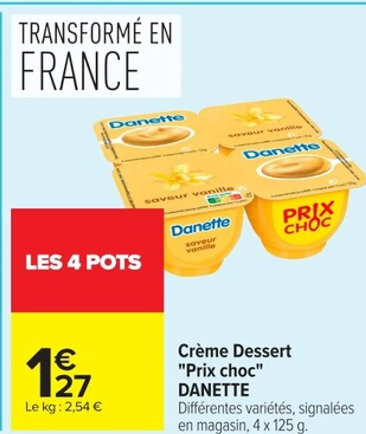 Crème Dessert "Prix choc" DANETTE