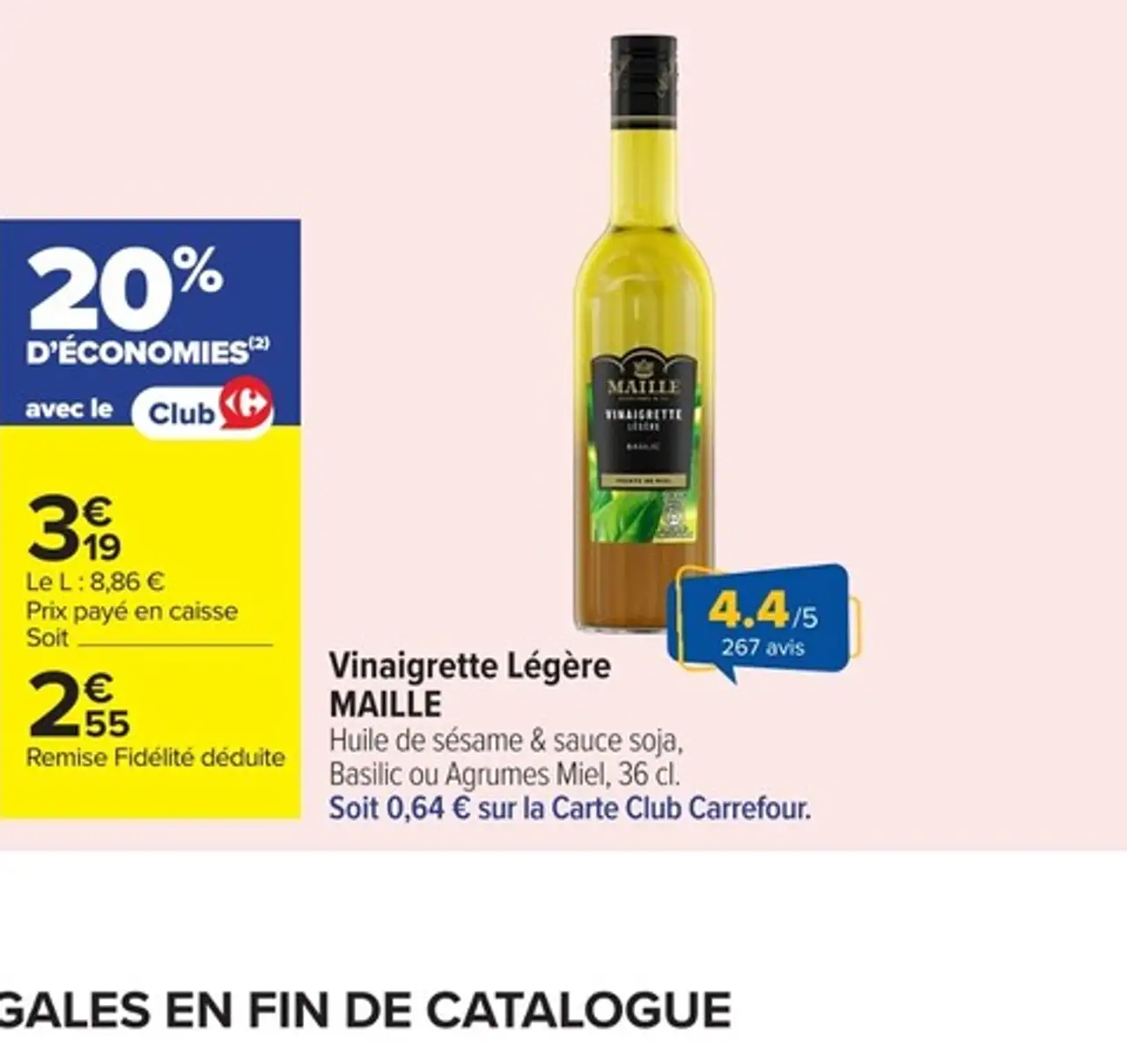 Vinaigrette Légère MAILLE