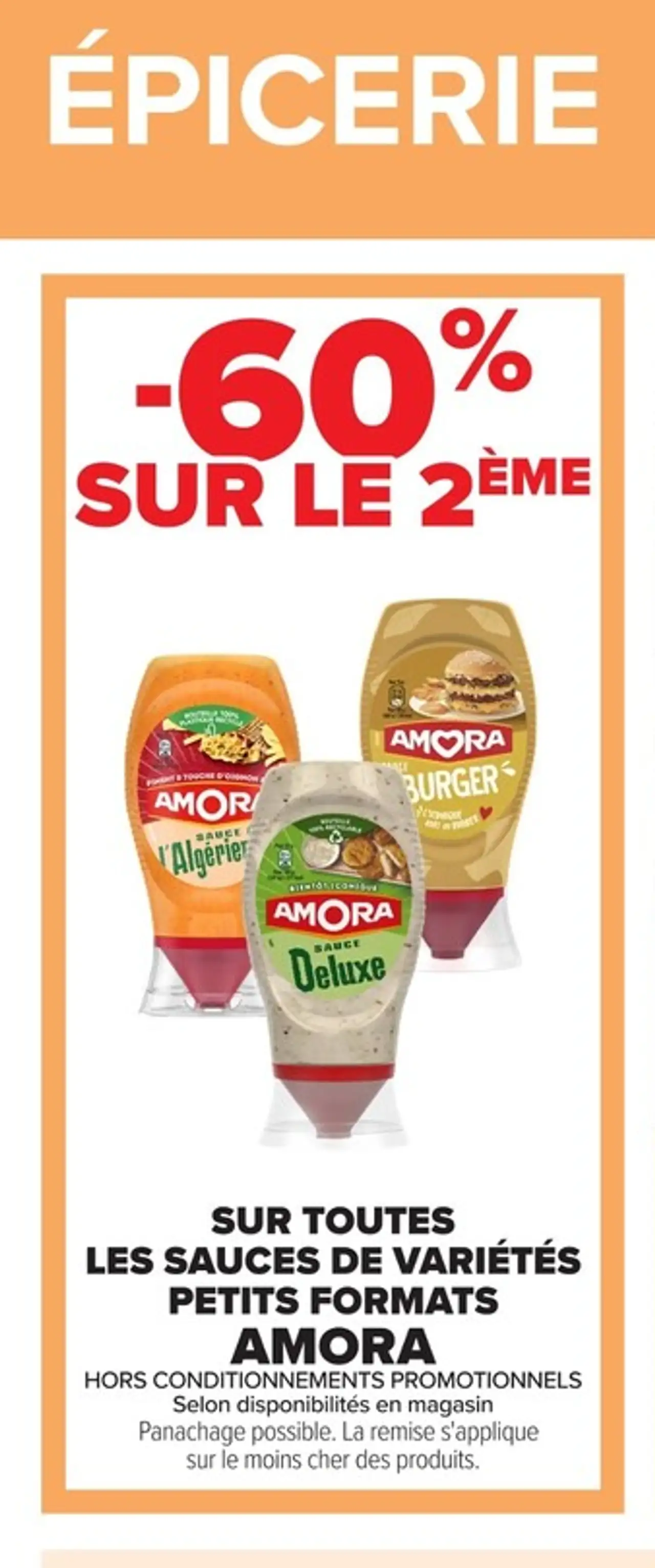 Sur toutes les sauces de variétés petits formats Amora