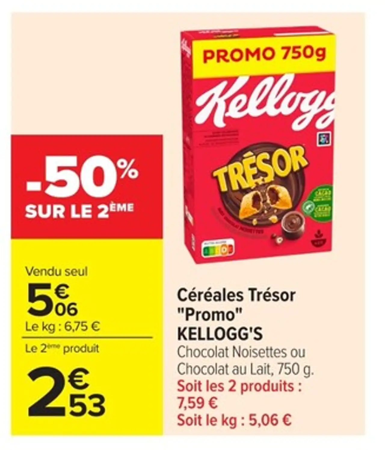 Céréales Trésor "Promo" KELLOGG'S