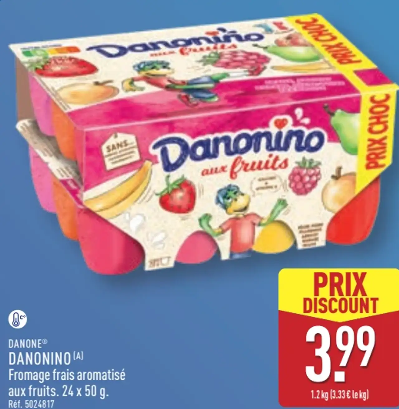 Danonino Fromage frais aromatisé aux fruits