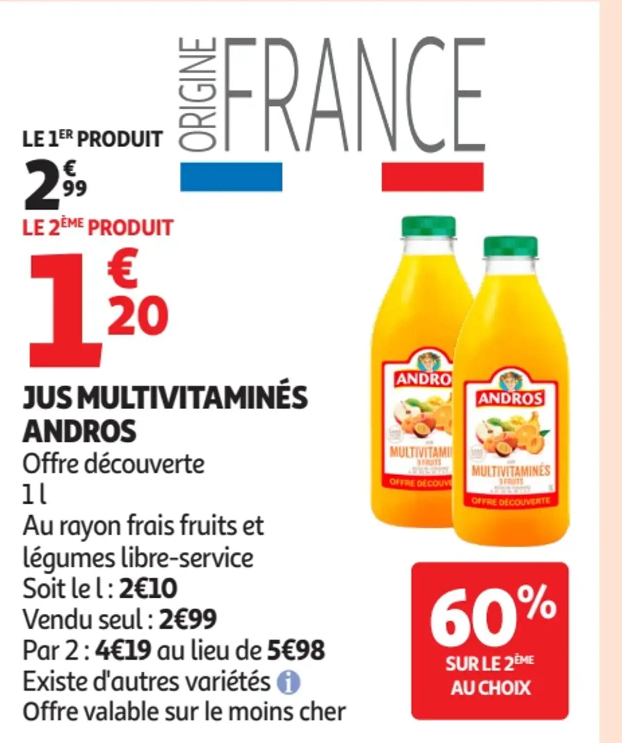 Jus Multivitaminés Andros