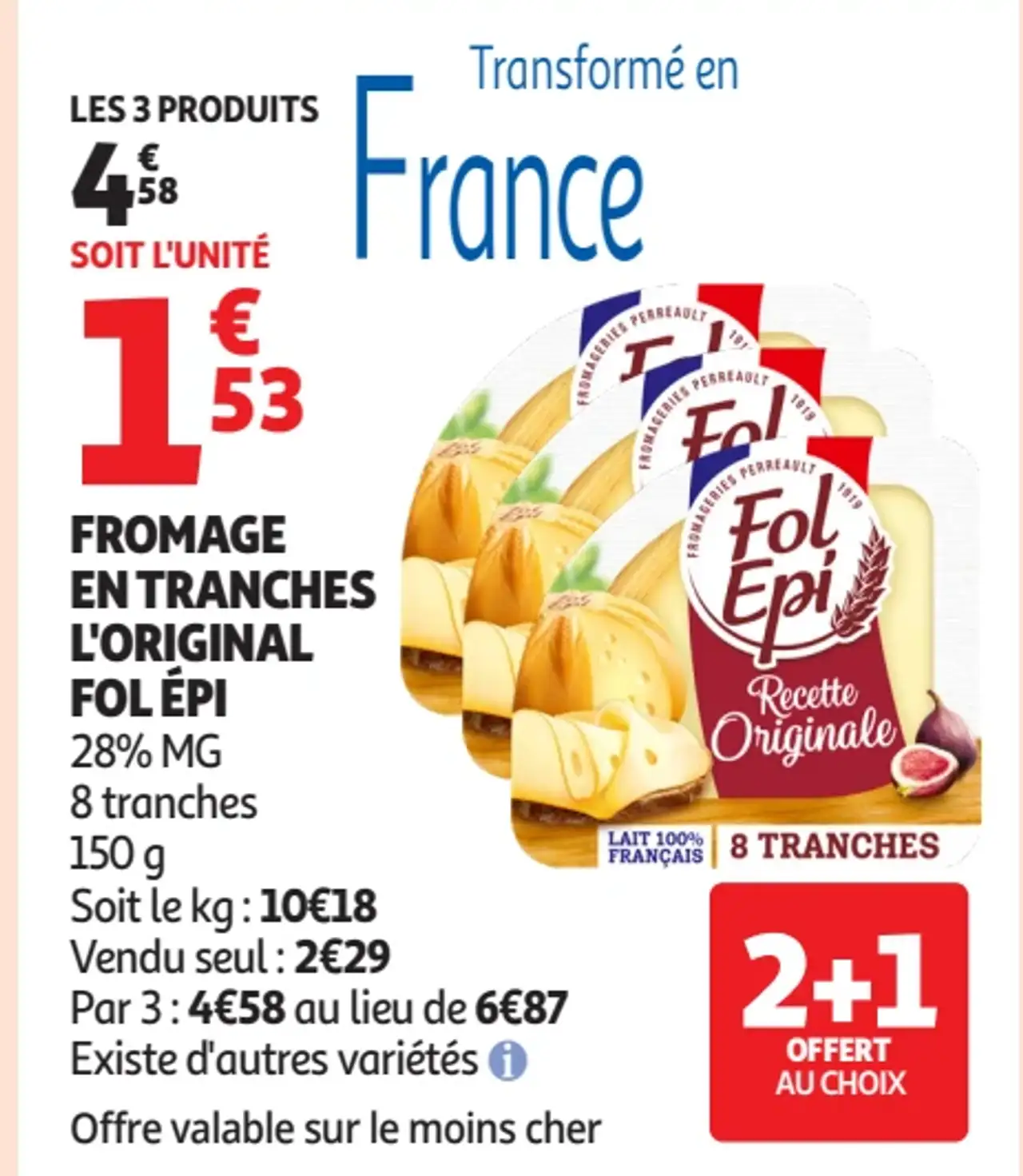 Fromage en Tranches L'Original Fol Épi