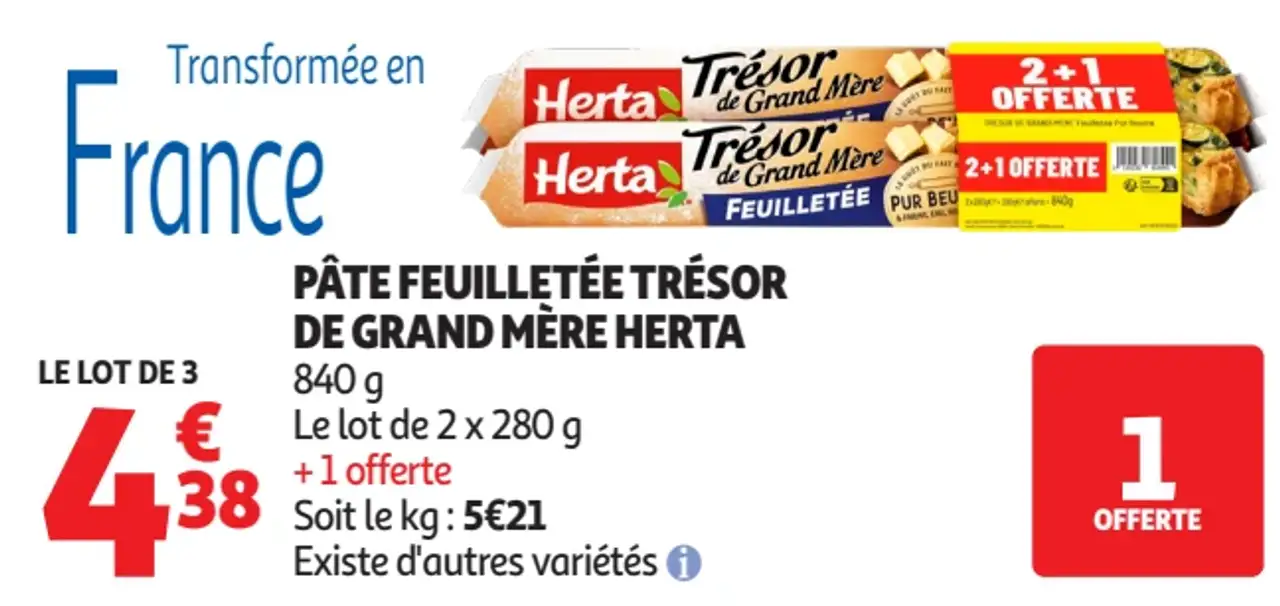 Pâte Feuilletée Trésor de Grand Mère Herta