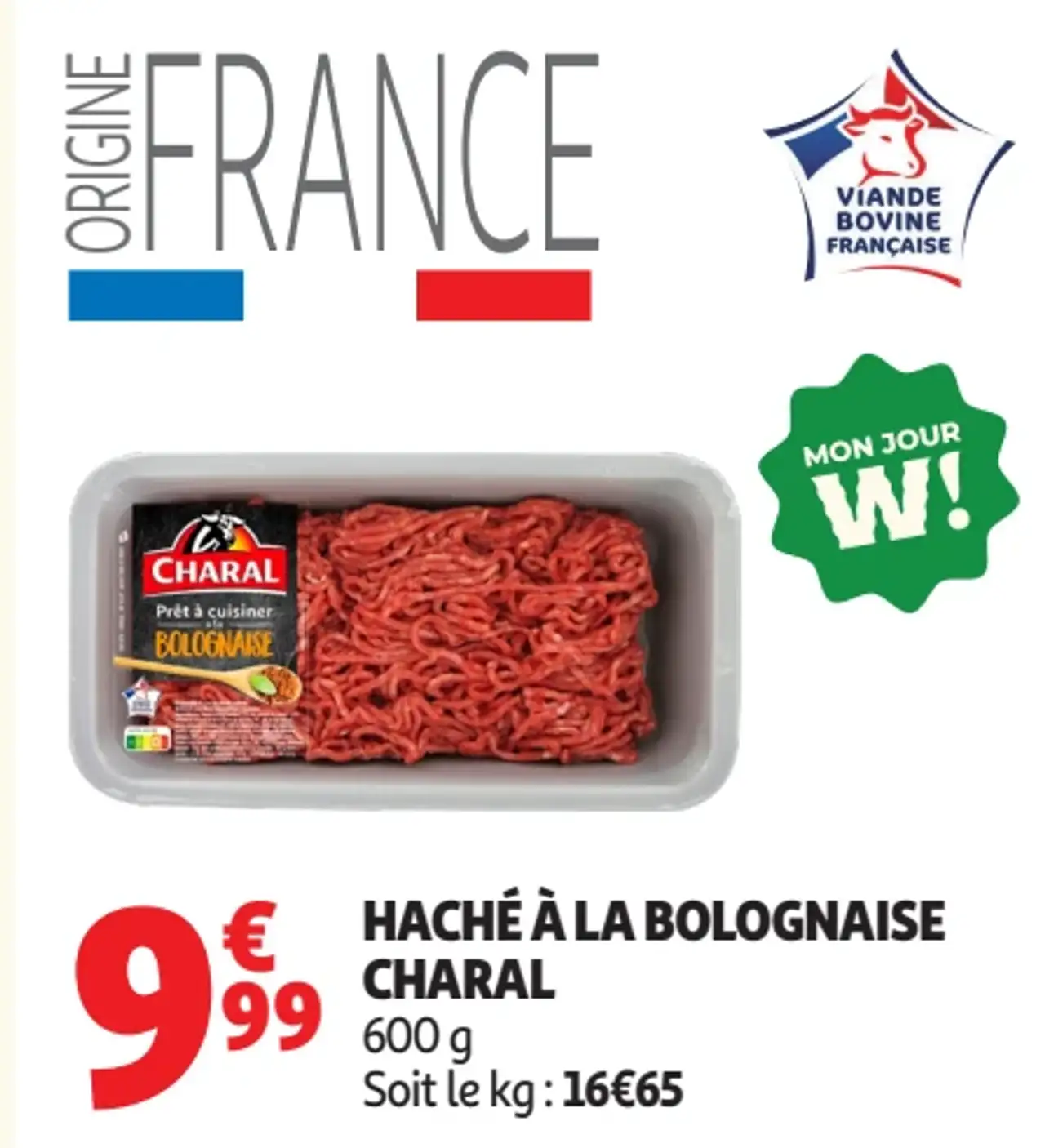 HACHÉ À LA BOLOGNAISE CHARAL