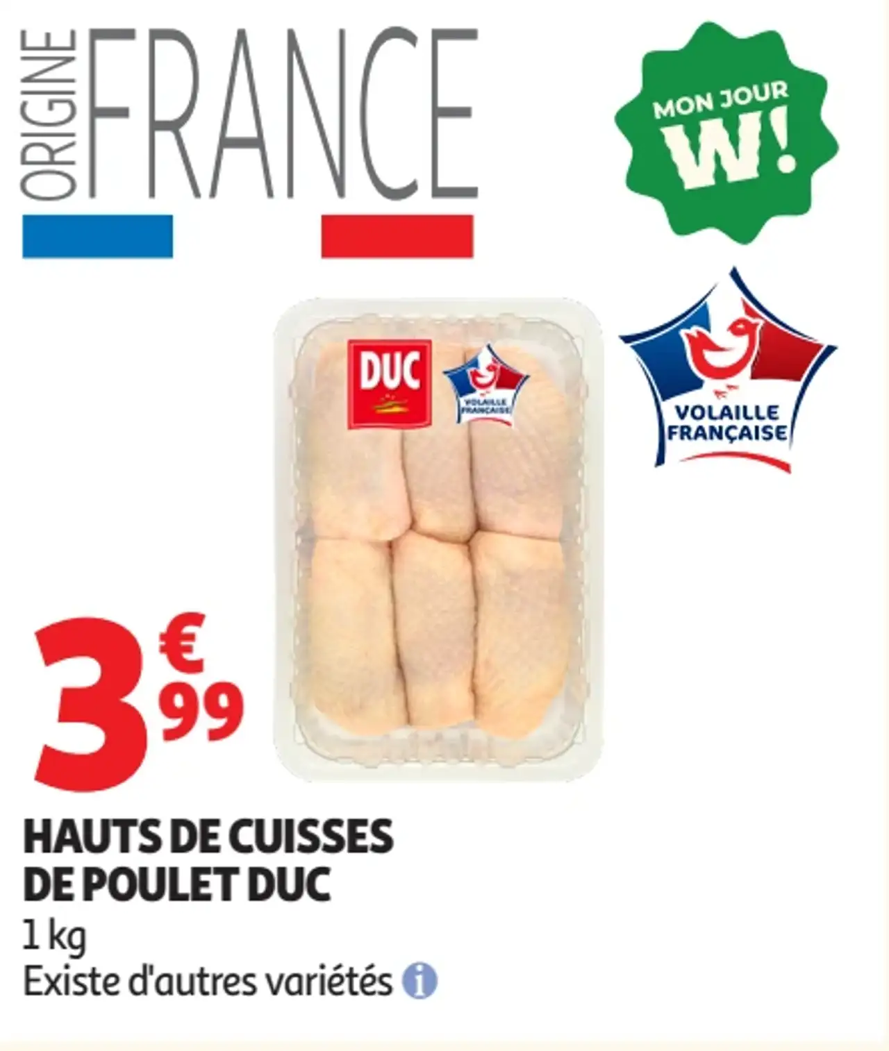 Hauts de cuisses de poulet Duc
