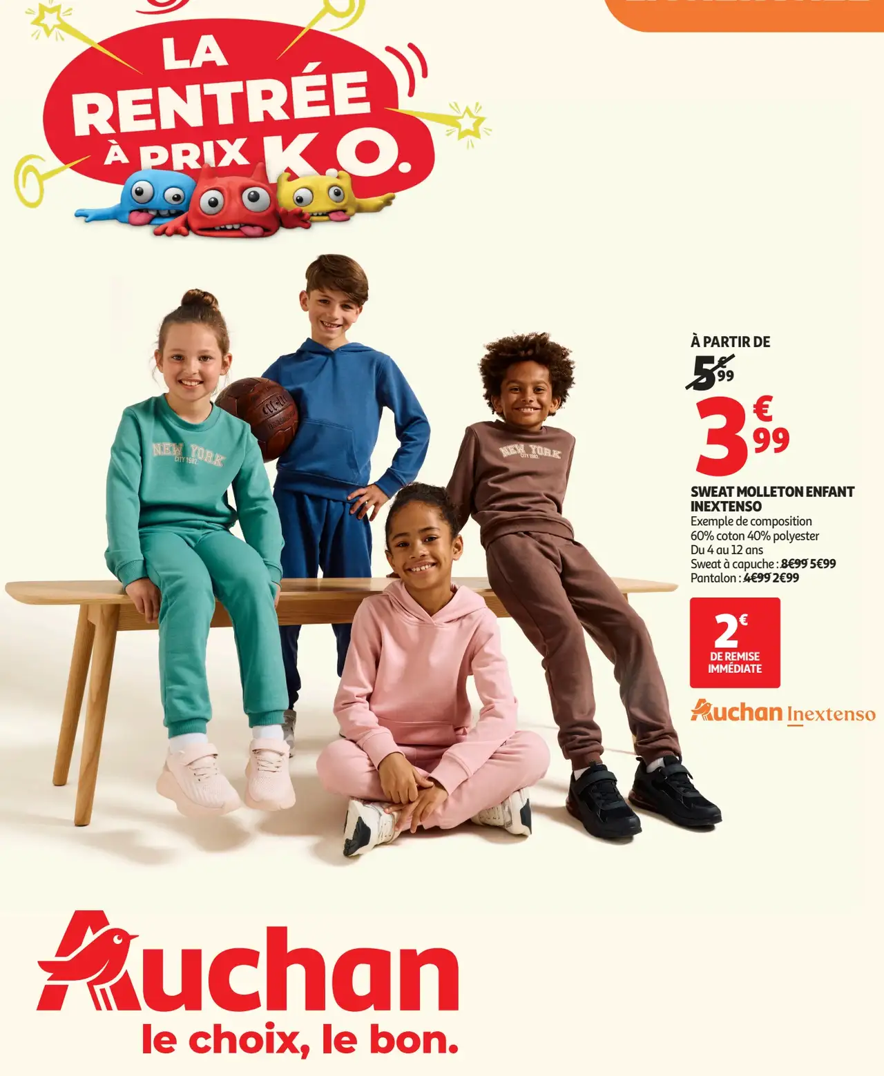 Sweat molleton enfant Inextenso