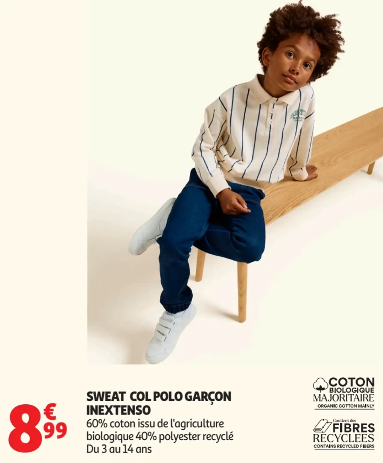 SWEAT COL POLO GARÇON INEXTENSO