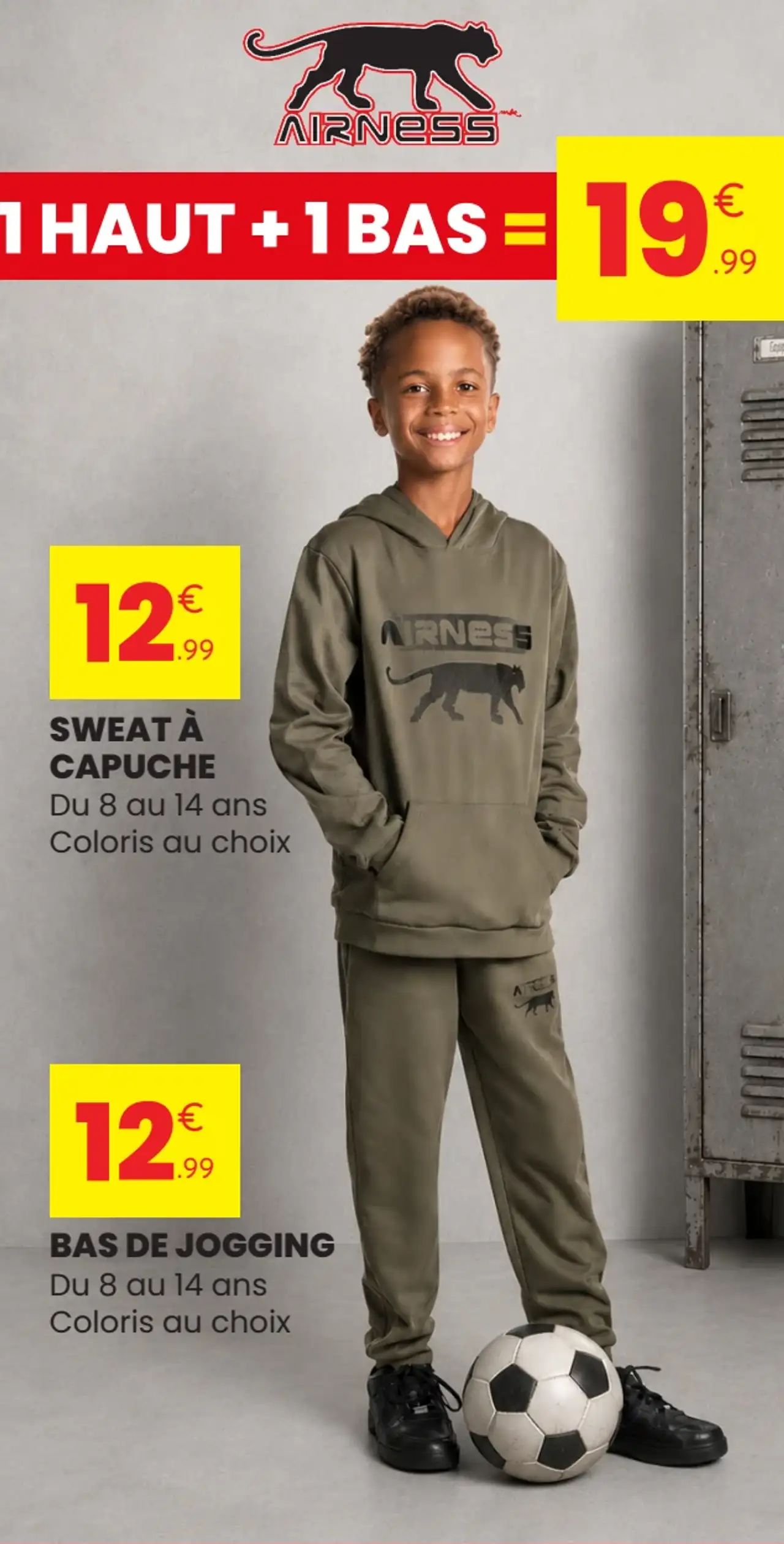 Ensemble Sweat à capuche et Bas de jogging Airness