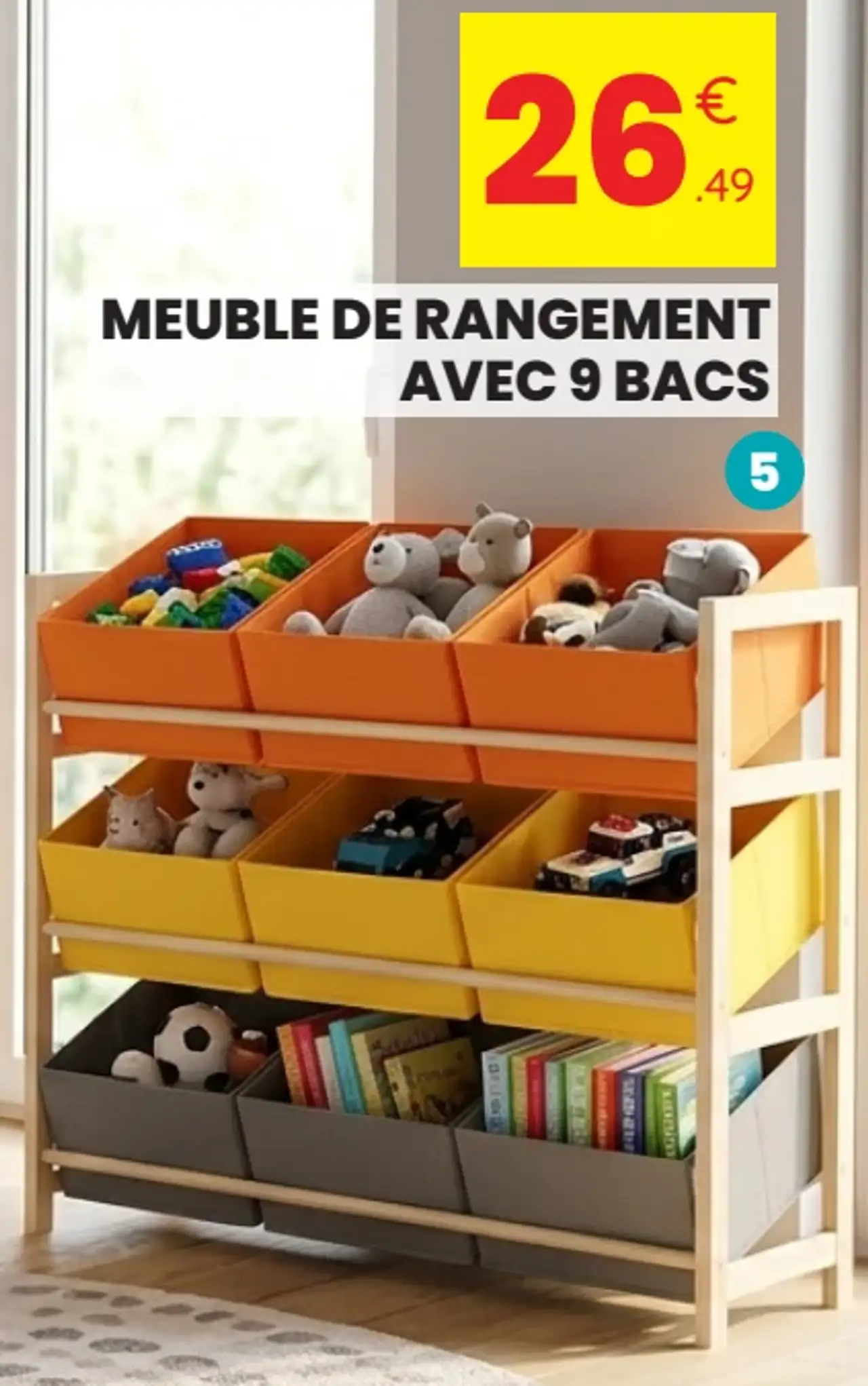 Meuble de rangement avec 9 bacs Marvel Spider-Man 64 x 28 x 60 cm