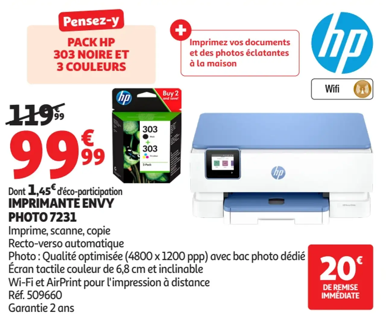 IMPRIMANTE HP ENVY PHOTO 7231