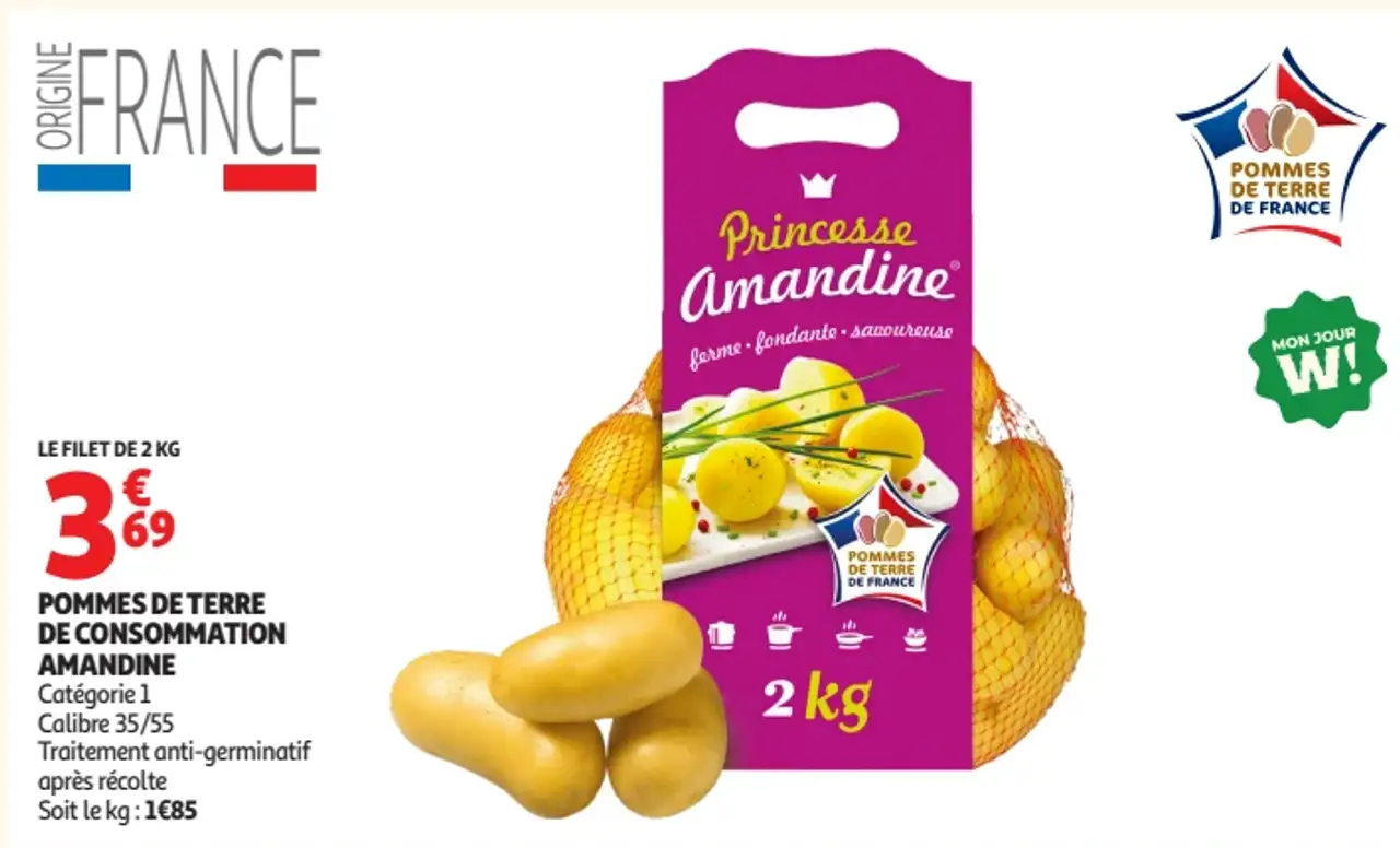 Princesse Amandine Pommes de terre de consommation