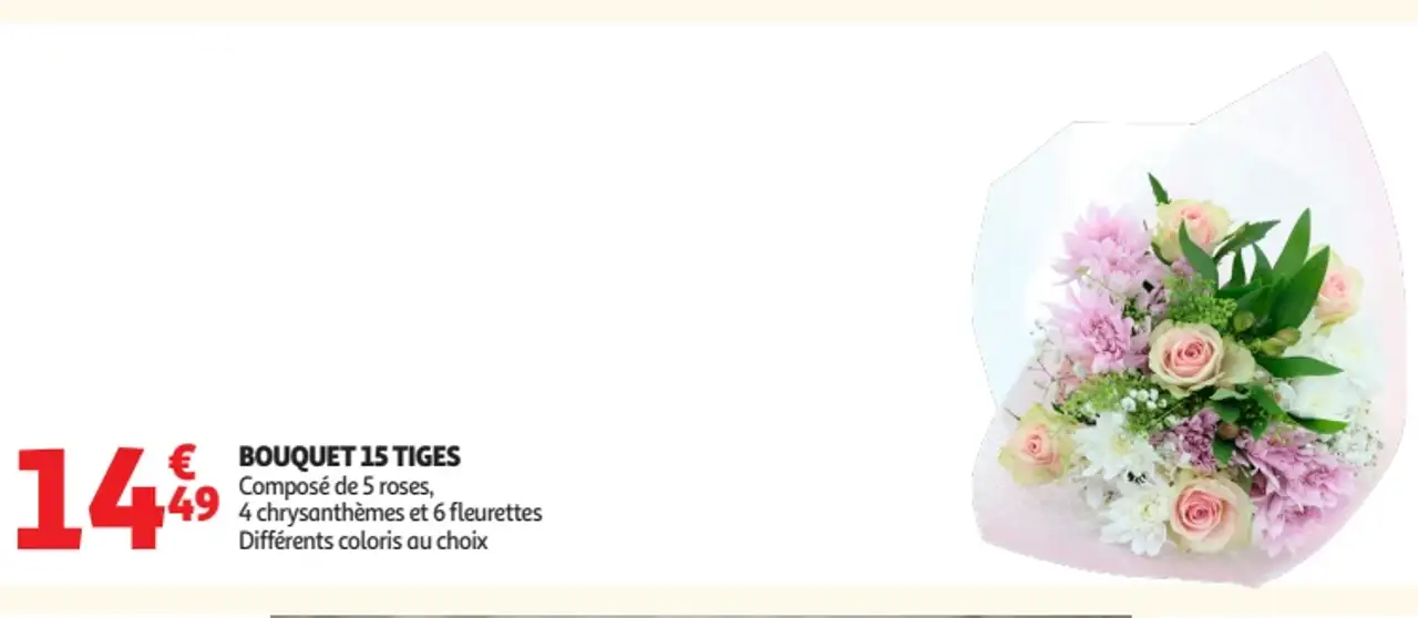 Bouquet 15 tiges
