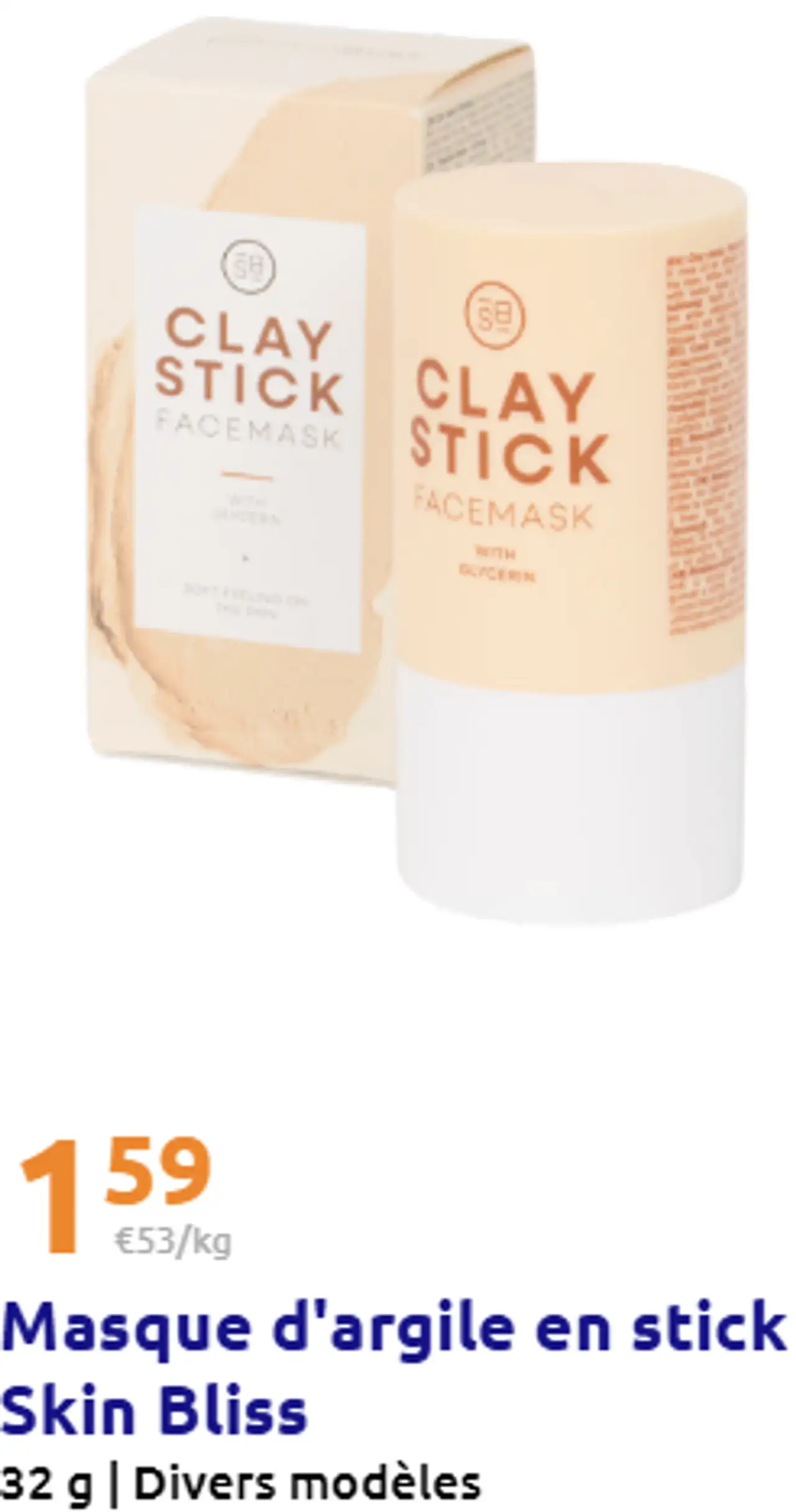 Masque d'argile en stick Skin Bliss