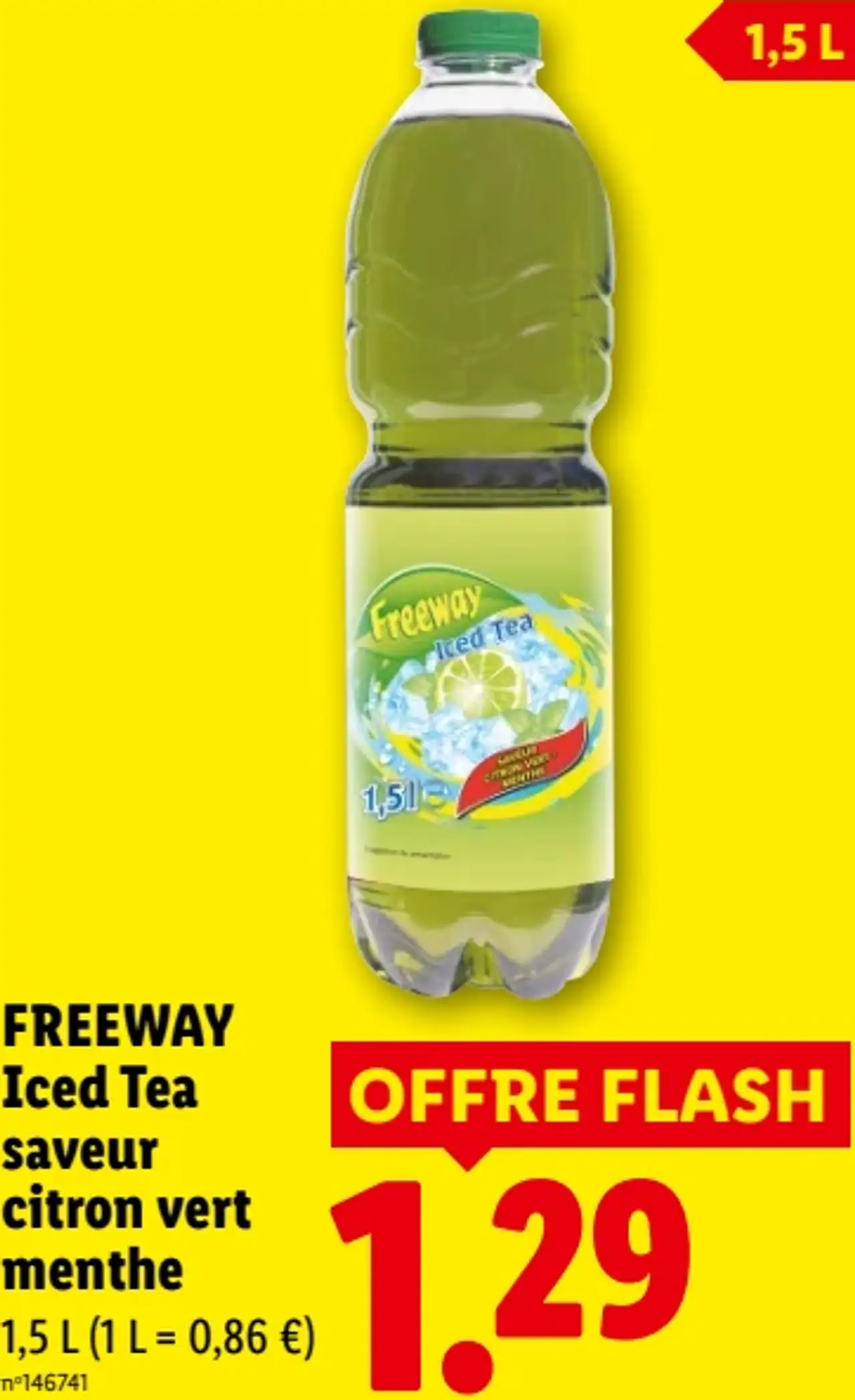 Freeway Iced Tea saveur citron vert menthe