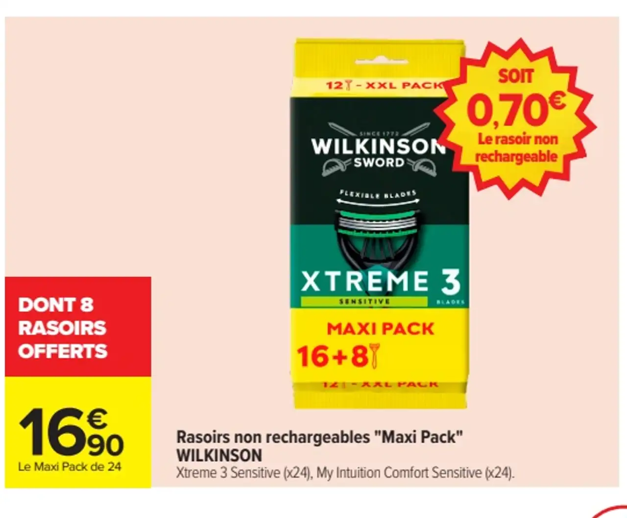 Rasoirs non rechargeables "Maxi Pack" WILKINSON